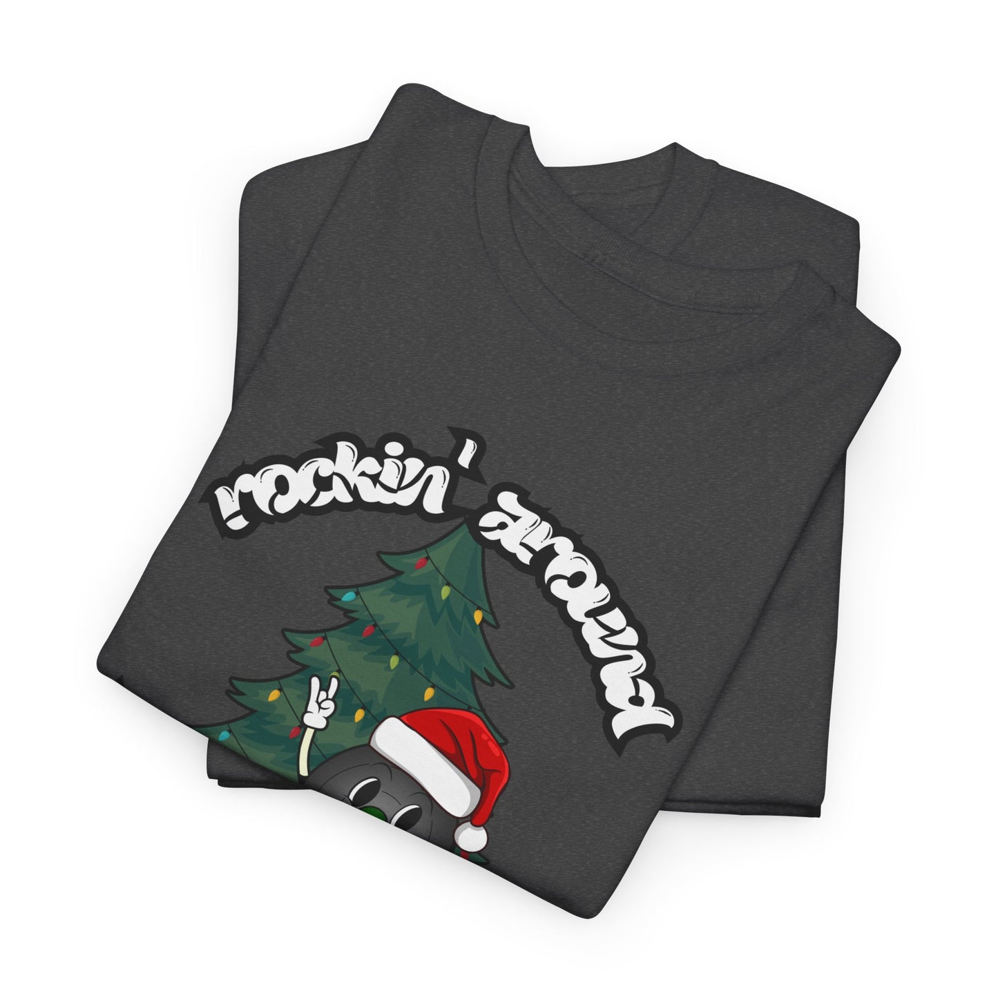 "Rockin' Around The Christmas Tree" Men's Vinyl Record T-Shirt