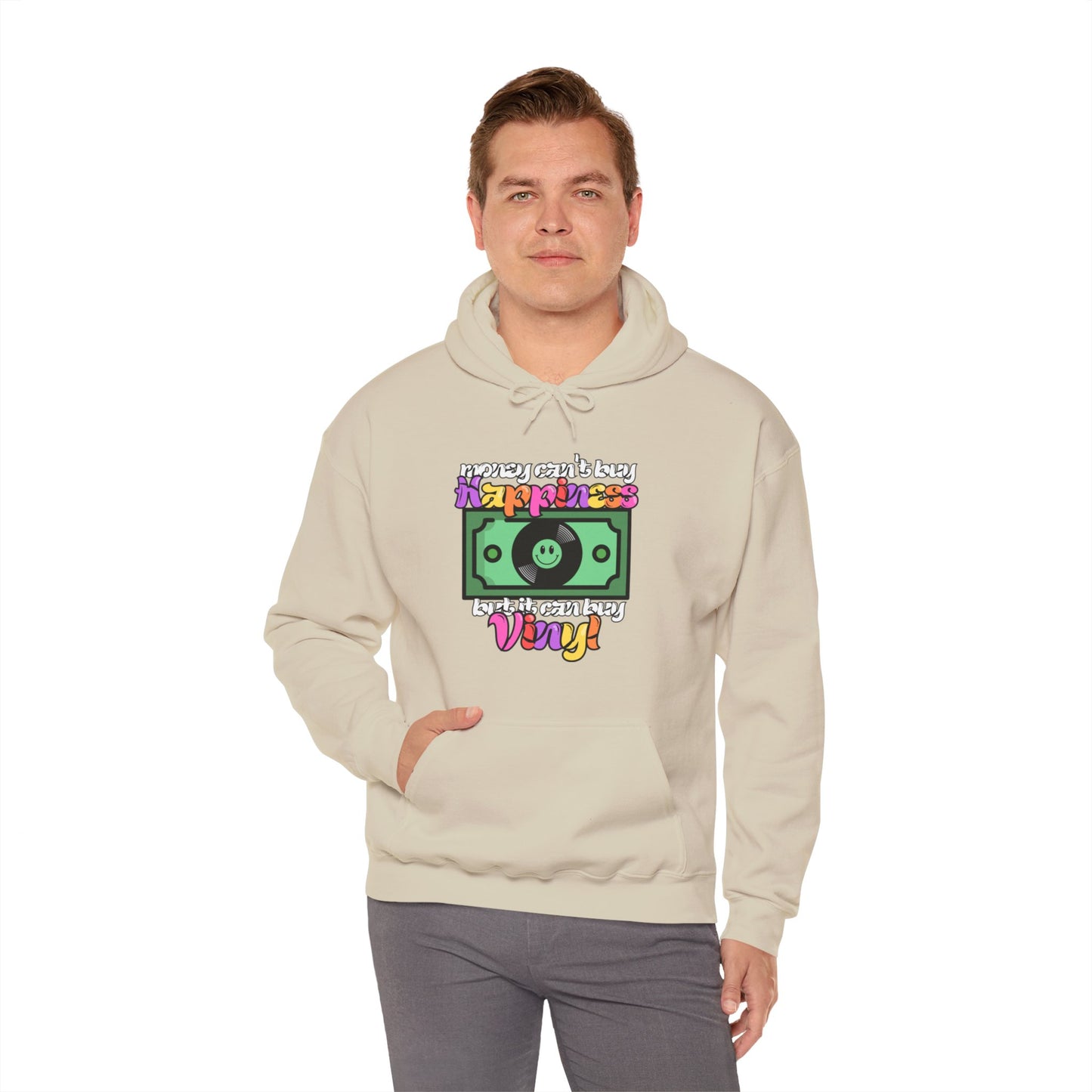 'Money Can't Buy Happiness, But It Can Buy Vinyl' Men's Hoodie