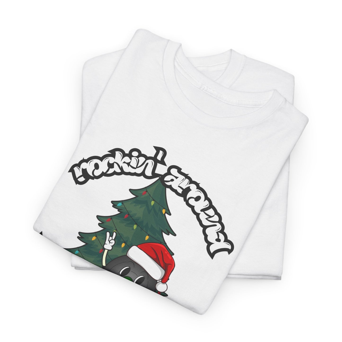 "Rockin' Around The Christmas Tree" Men's Vinyl Record T-Shirt