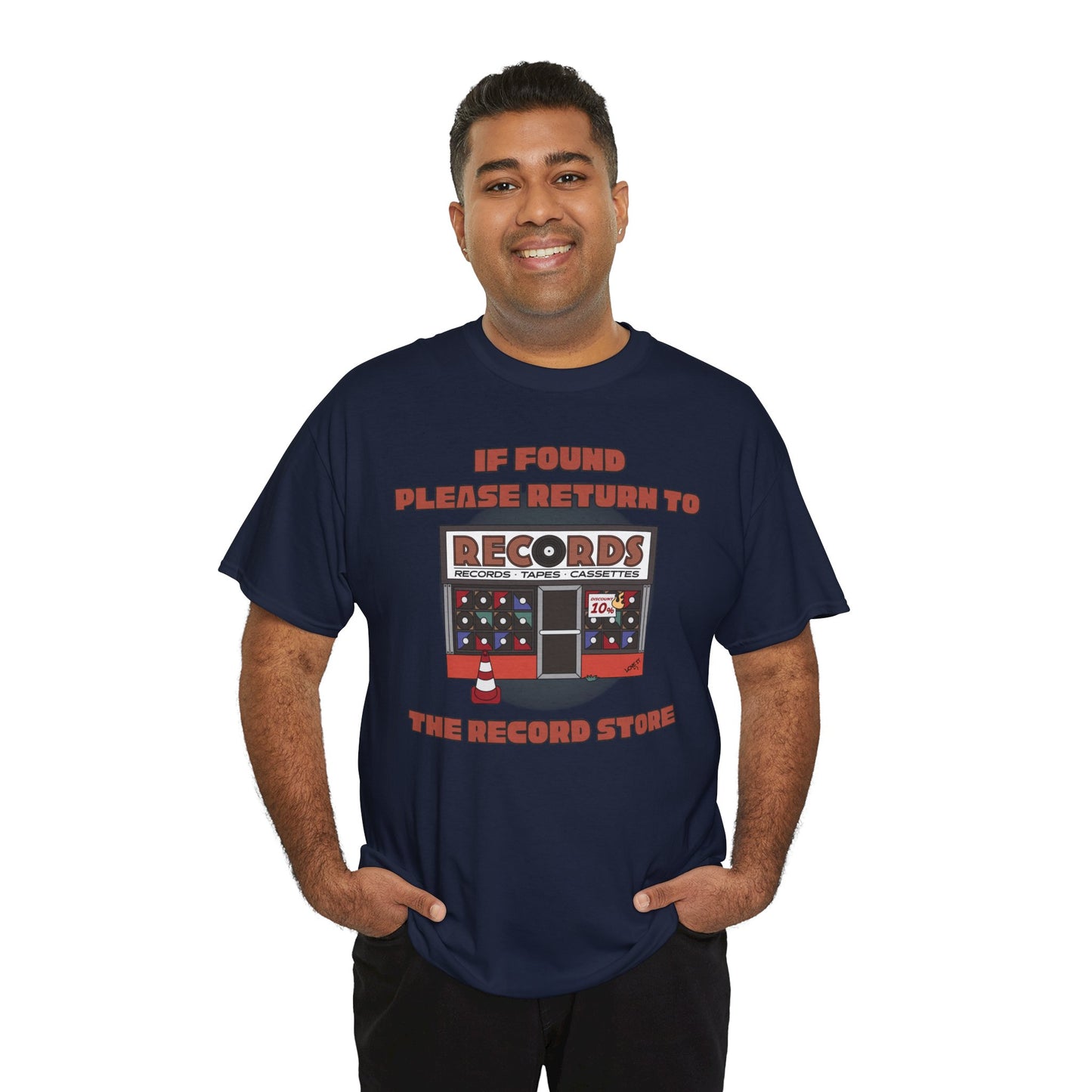 'If Found, Please Return to the Record Store' Men's T-Shirt