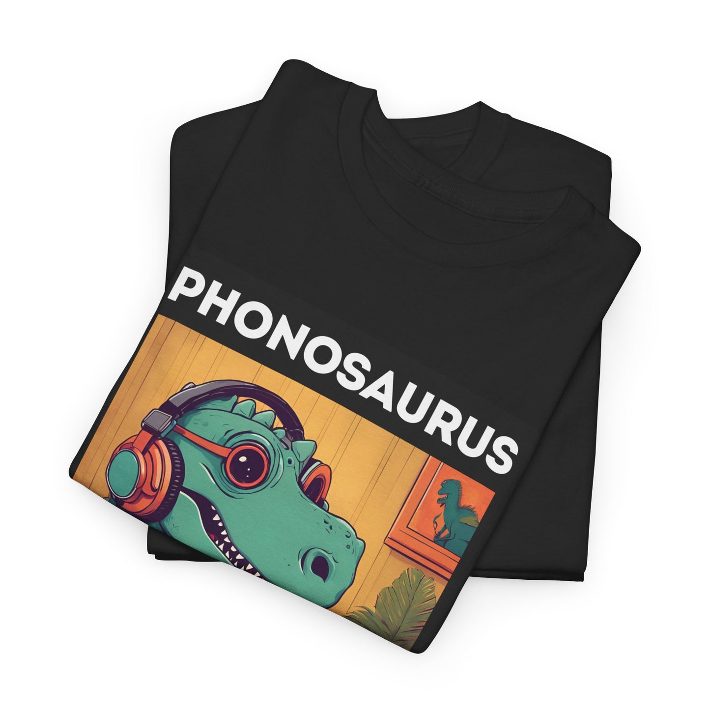 'Phonosaurus' Men's Vinyl T-Shirt