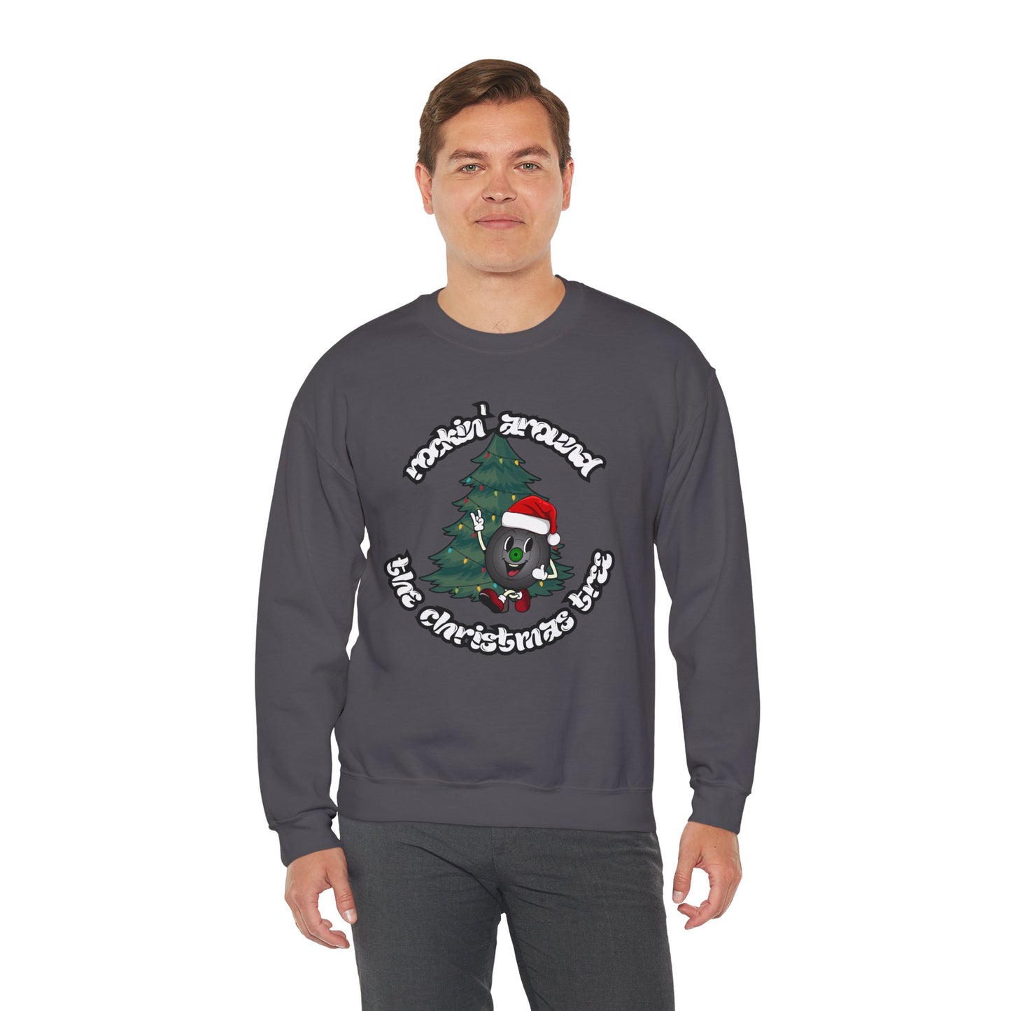 "Rockin' Around The Christmas Tree" Vinyl Record Sweatshirt