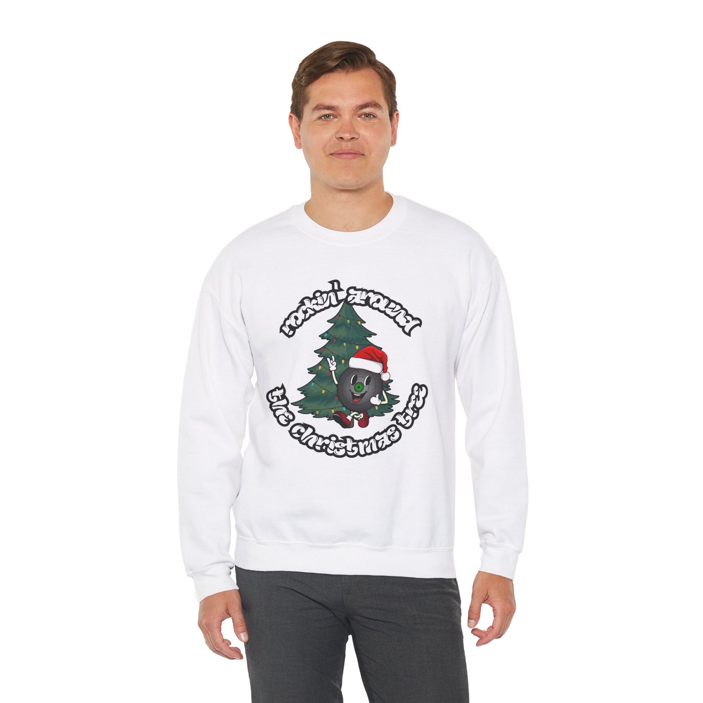 "Rockin' Around The Christmas Tree" Vinyl Record Sweatshirt