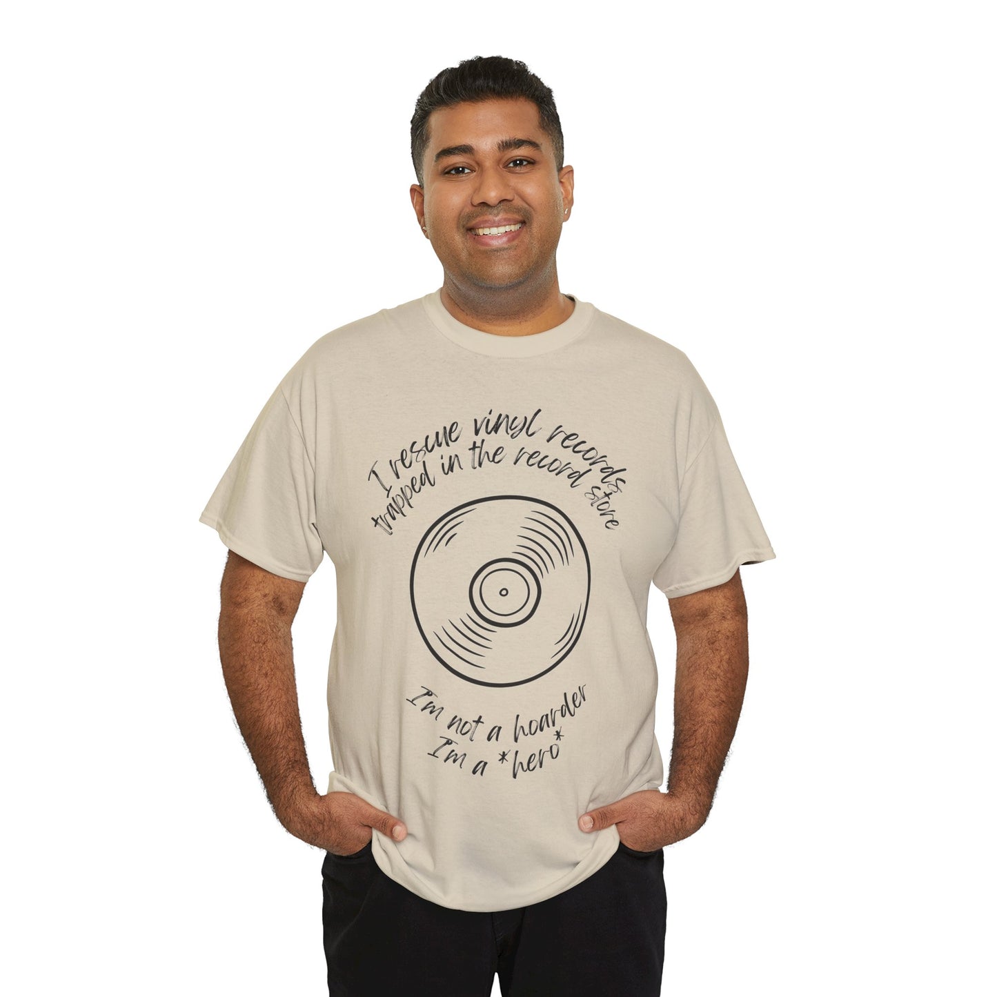 'I'm Not a Hoarder, I'm a Hero' Men's Vinyl T-Shirt