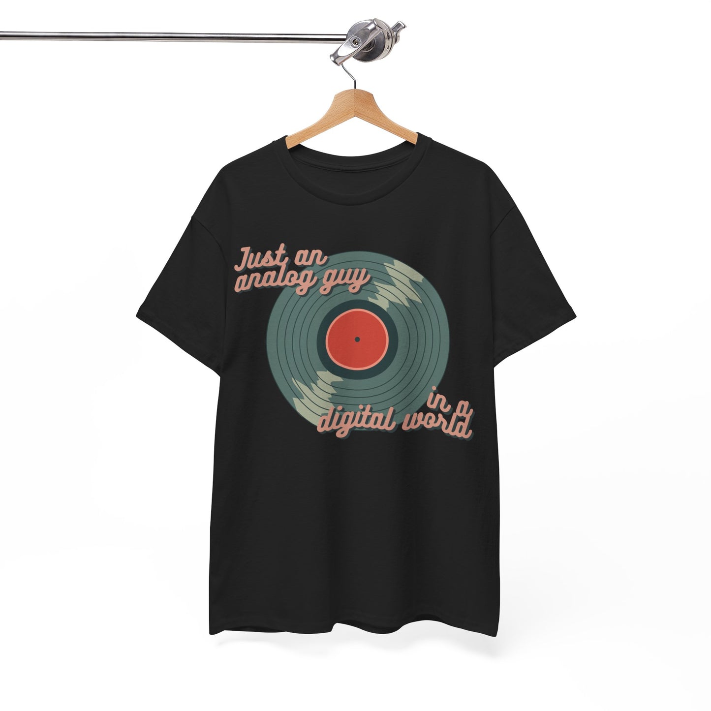 'Just an Analog Guy, In a Digital World' Men's T-Shirt