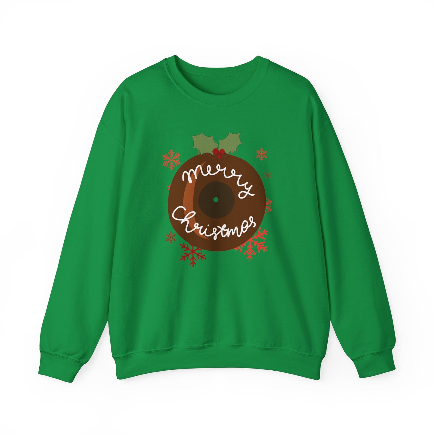 Christmas Pudding Vinyl Record Sweatshirt