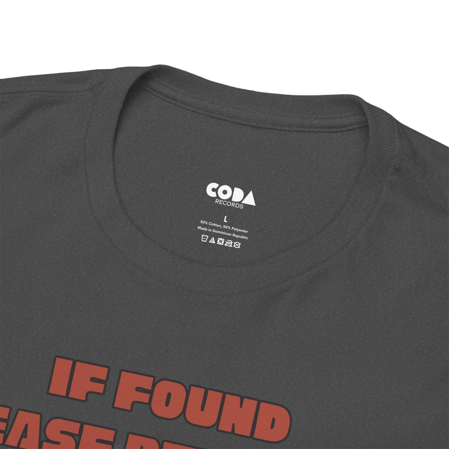 'If Found, Please Return to the Record Store' Men's T-Shirt