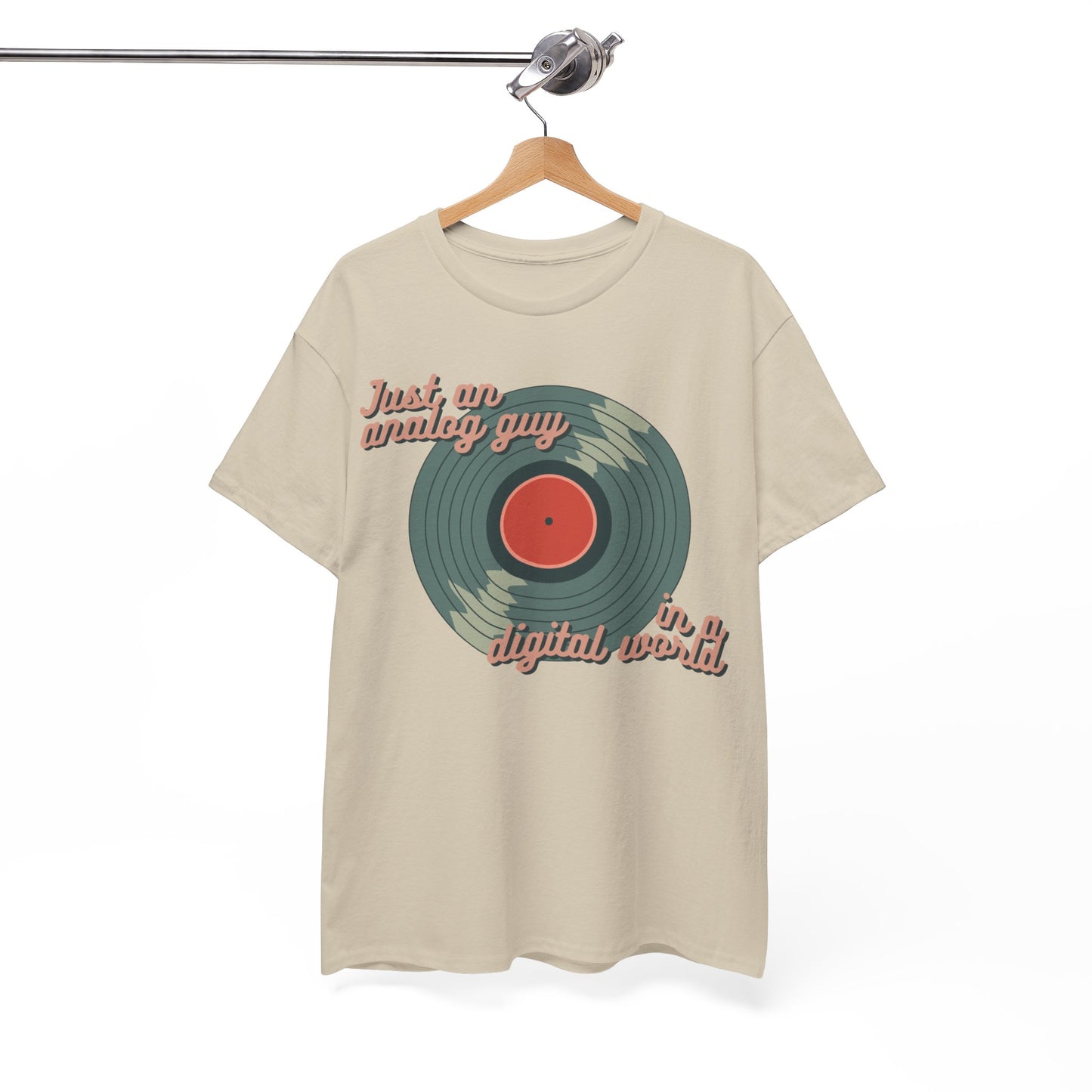 'Just an Analog Guy, In a Digital World' Men's T-Shirt