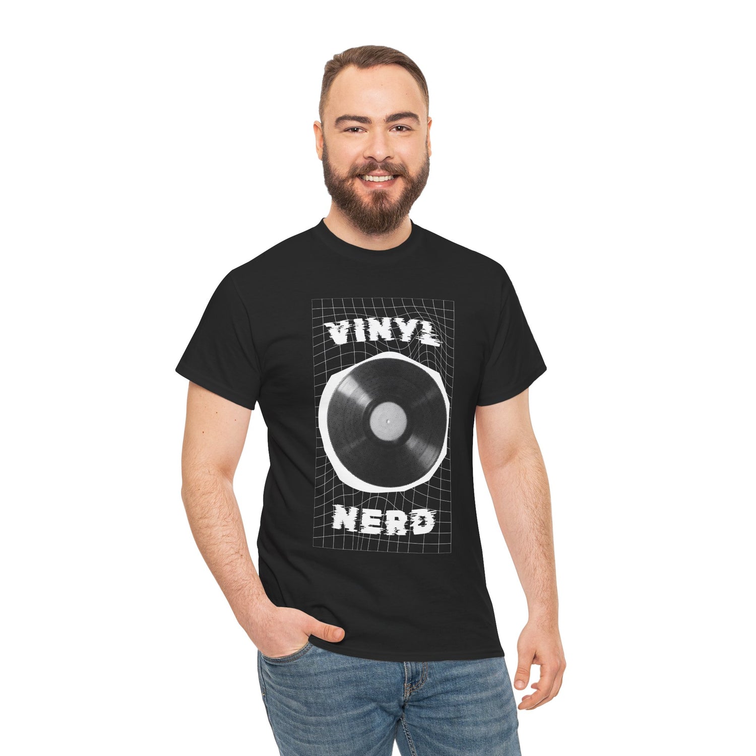 Vinyl Nerd Men's Funny T-Shirt - Main Image