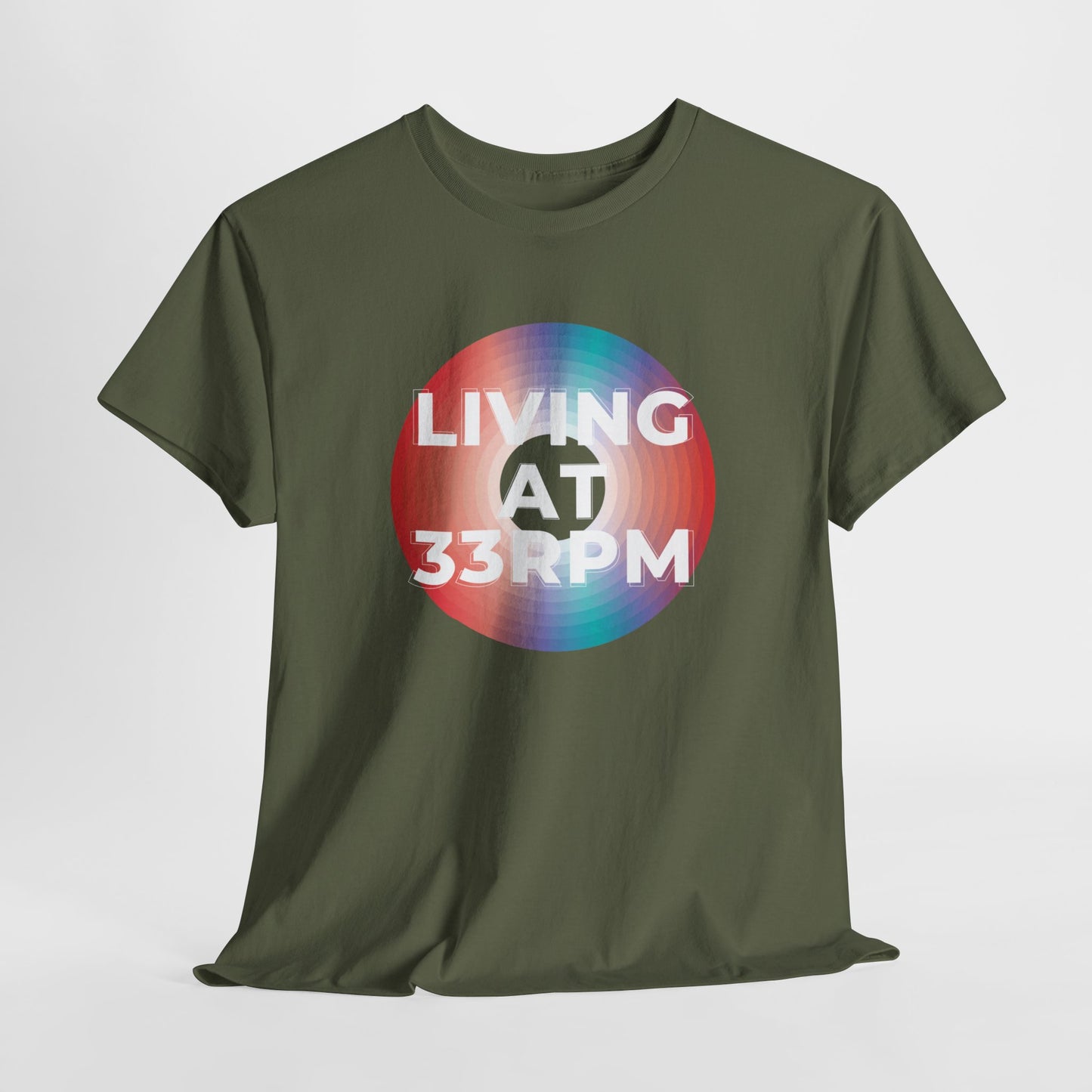 'Living at 33rpm' Men's Vinyl T-Shirt