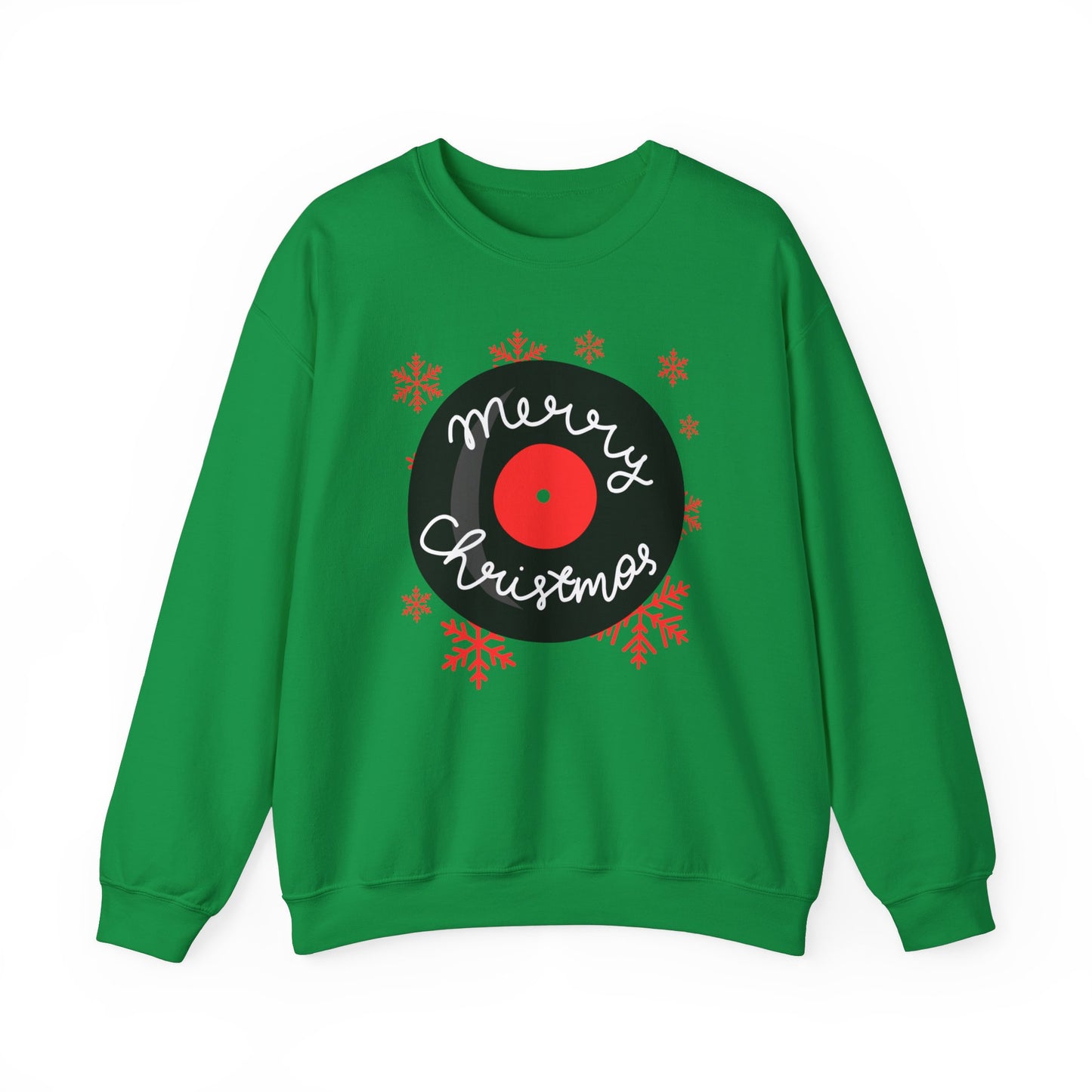 'Merry Christmas' Vinyl Record Sweatshirt