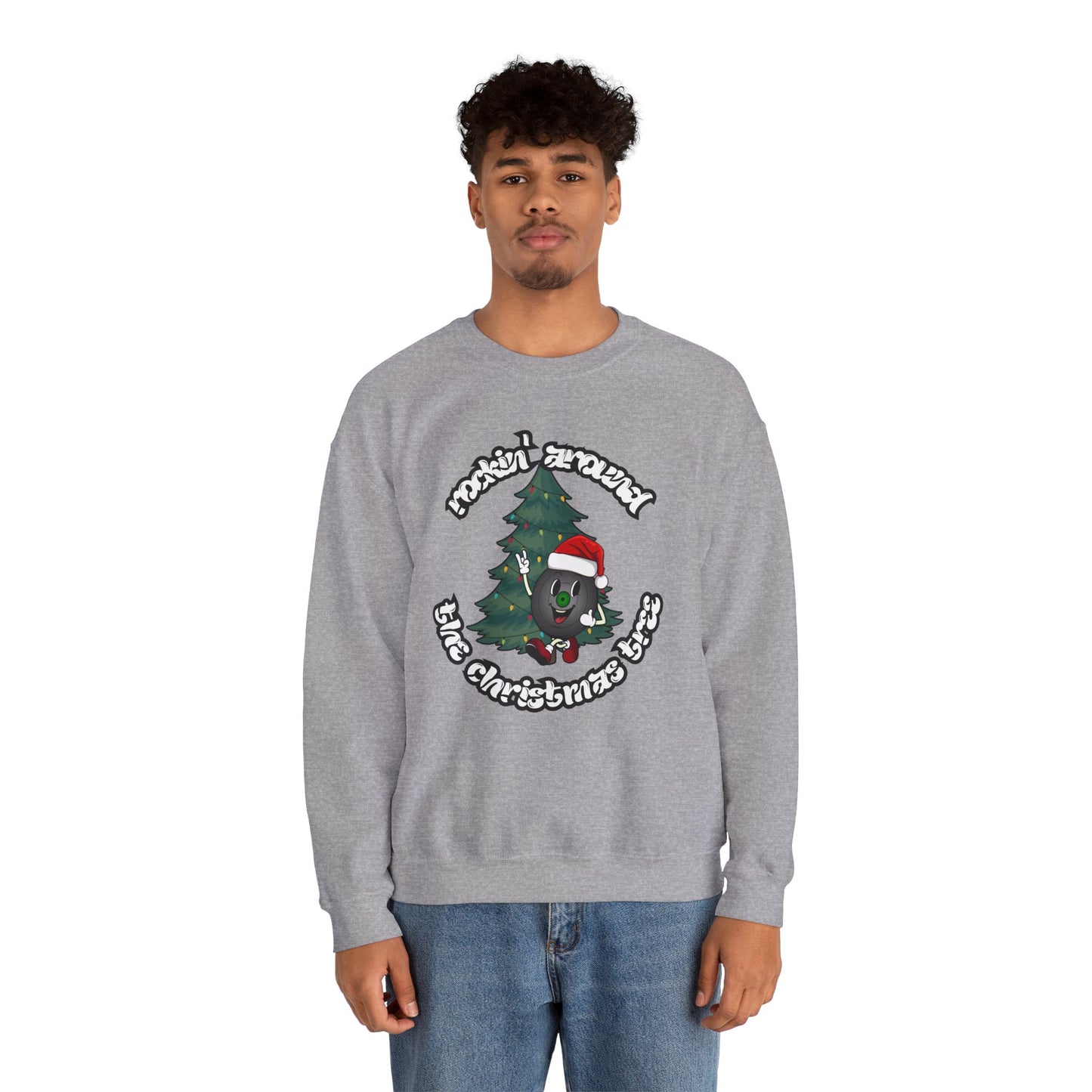 "Rockin' Around The Christmas Tree" Vinyl Record Sweatshirt