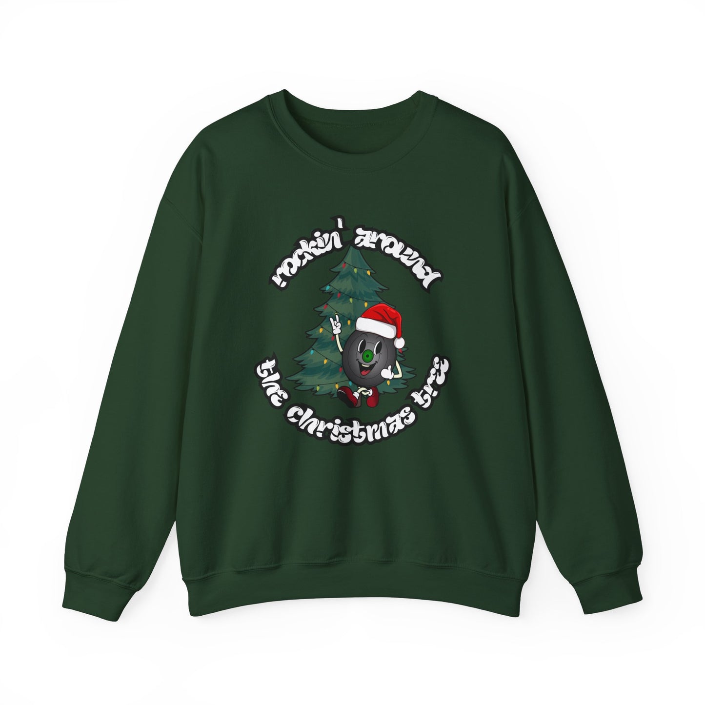 "Rockin' Around The Christmas Tree" Vinyl Record Sweatshirt