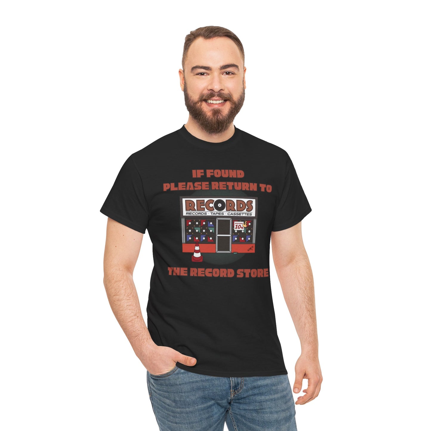 'If Found, Please Return to the Record Store' Men's T-Shirt