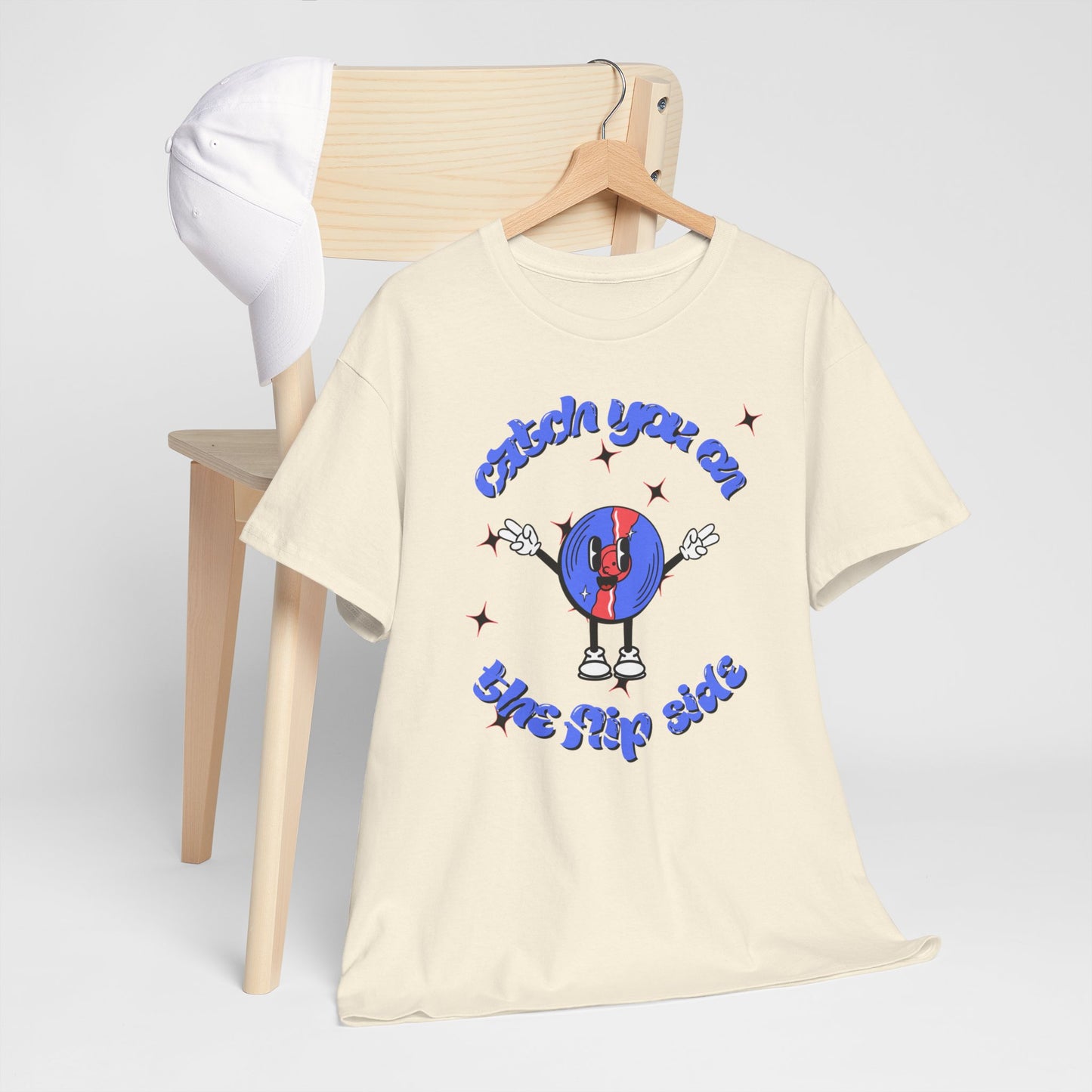 'Catch You On The Flip Side' Men's Vinyl T-Shirt