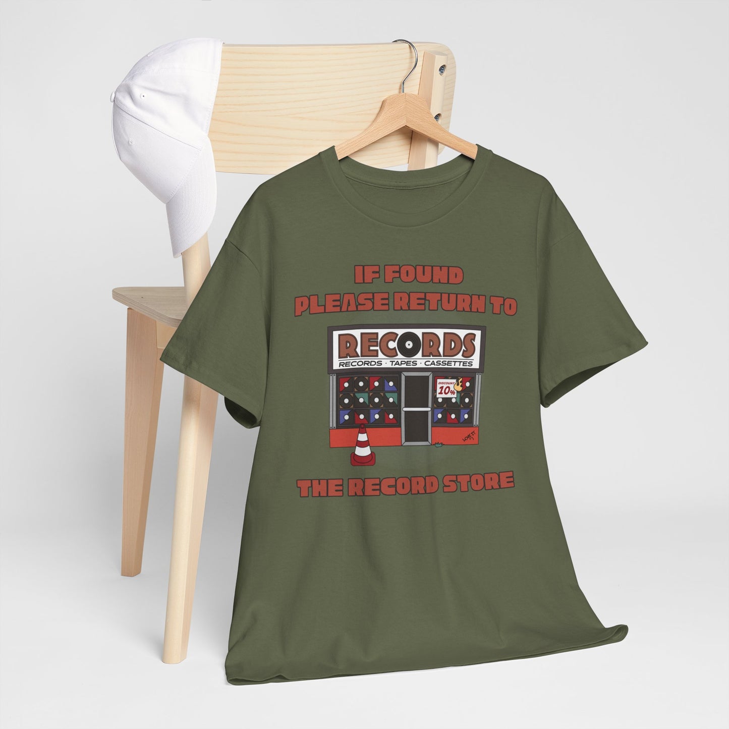 'If Found, Please Return to the Record Store' Men's T-Shirt