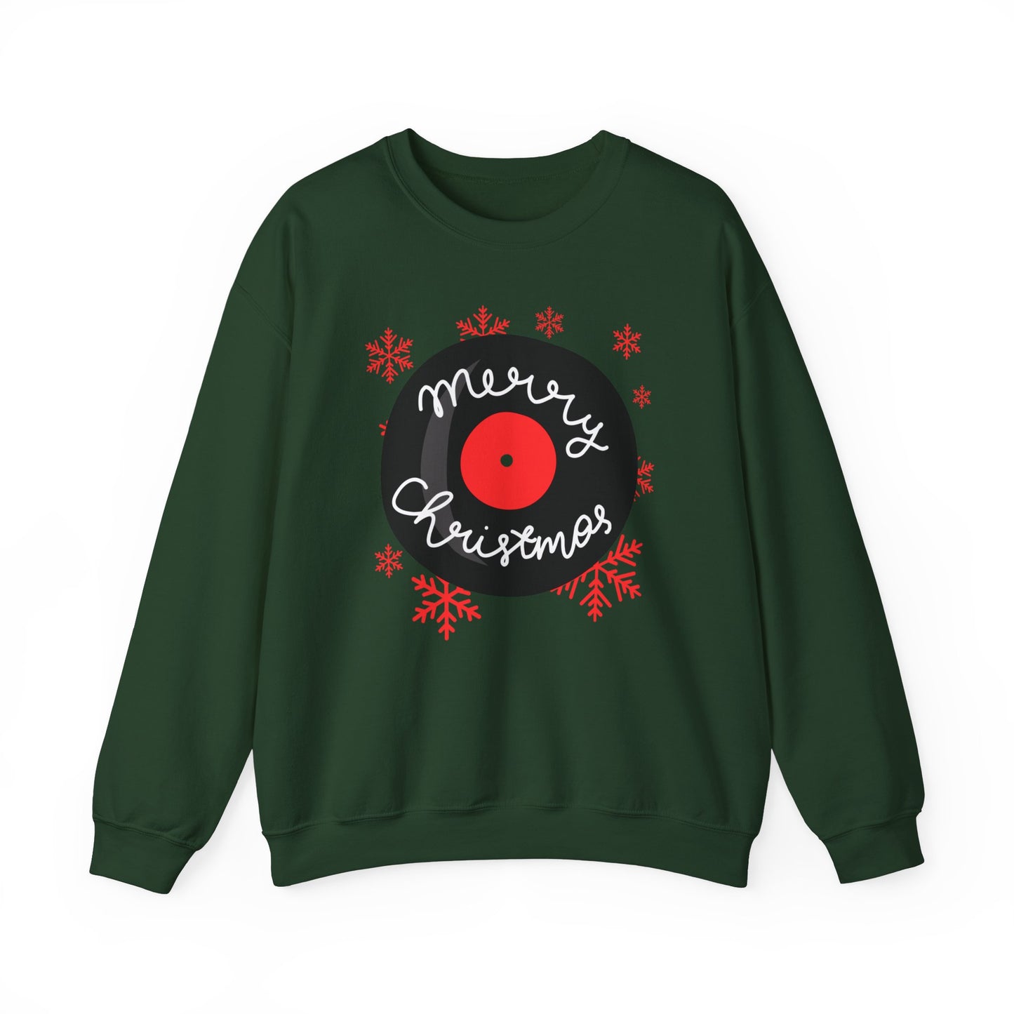 'Merry Christmas' Vinyl Record Sweatshirt