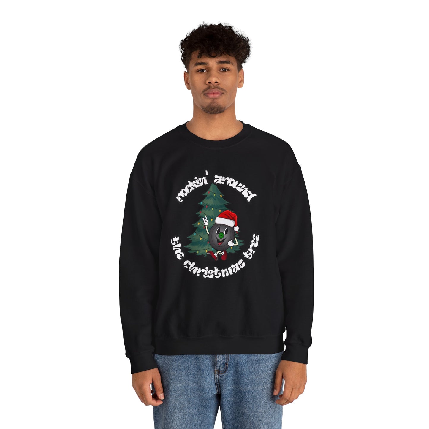 "Rockin' Around The Christmas Tree" Vinyl Record Sweatshirt