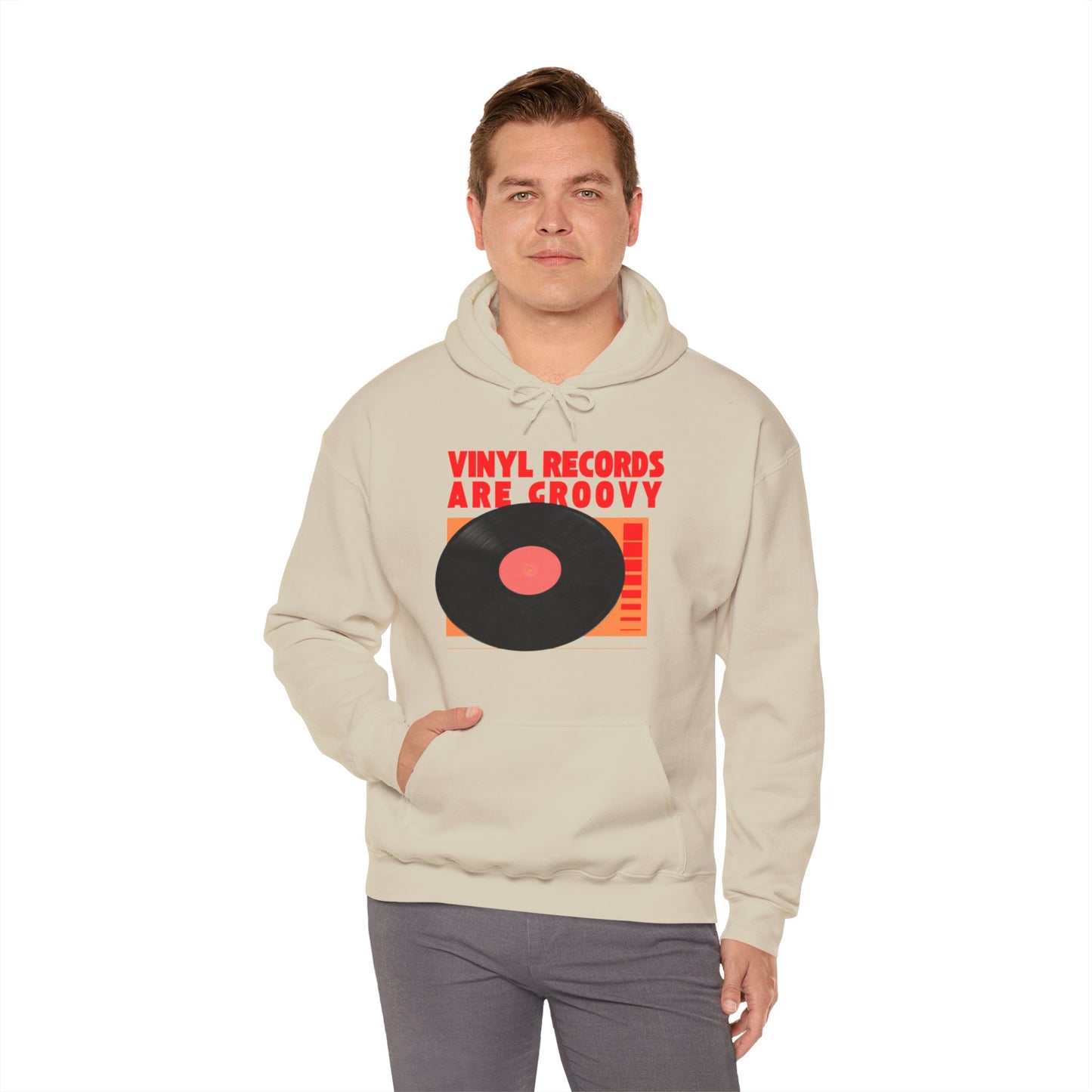 'Vinyl Records Are Groovy' Men's Hoodie