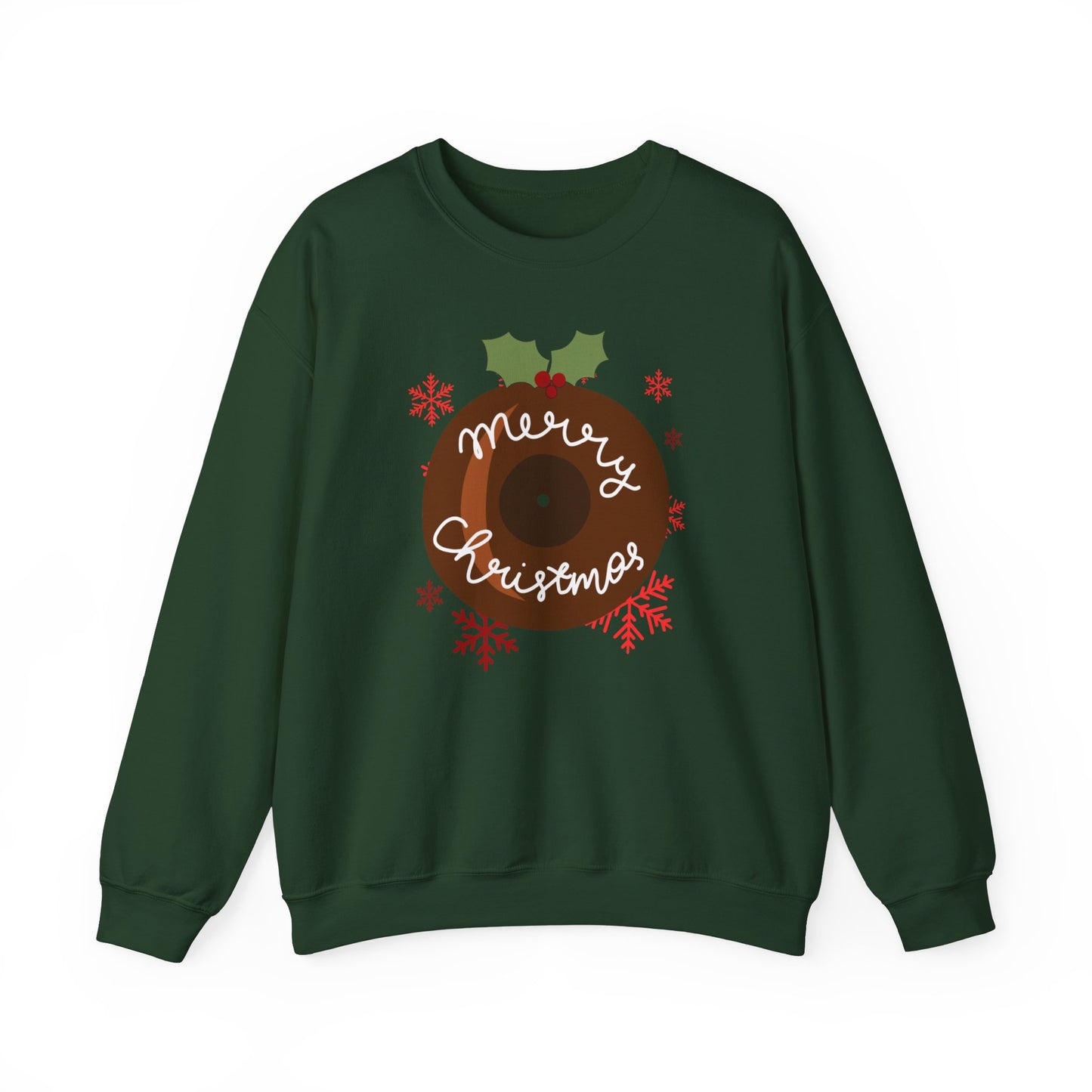 Christmas Pudding Vinyl Record Sweatshirt