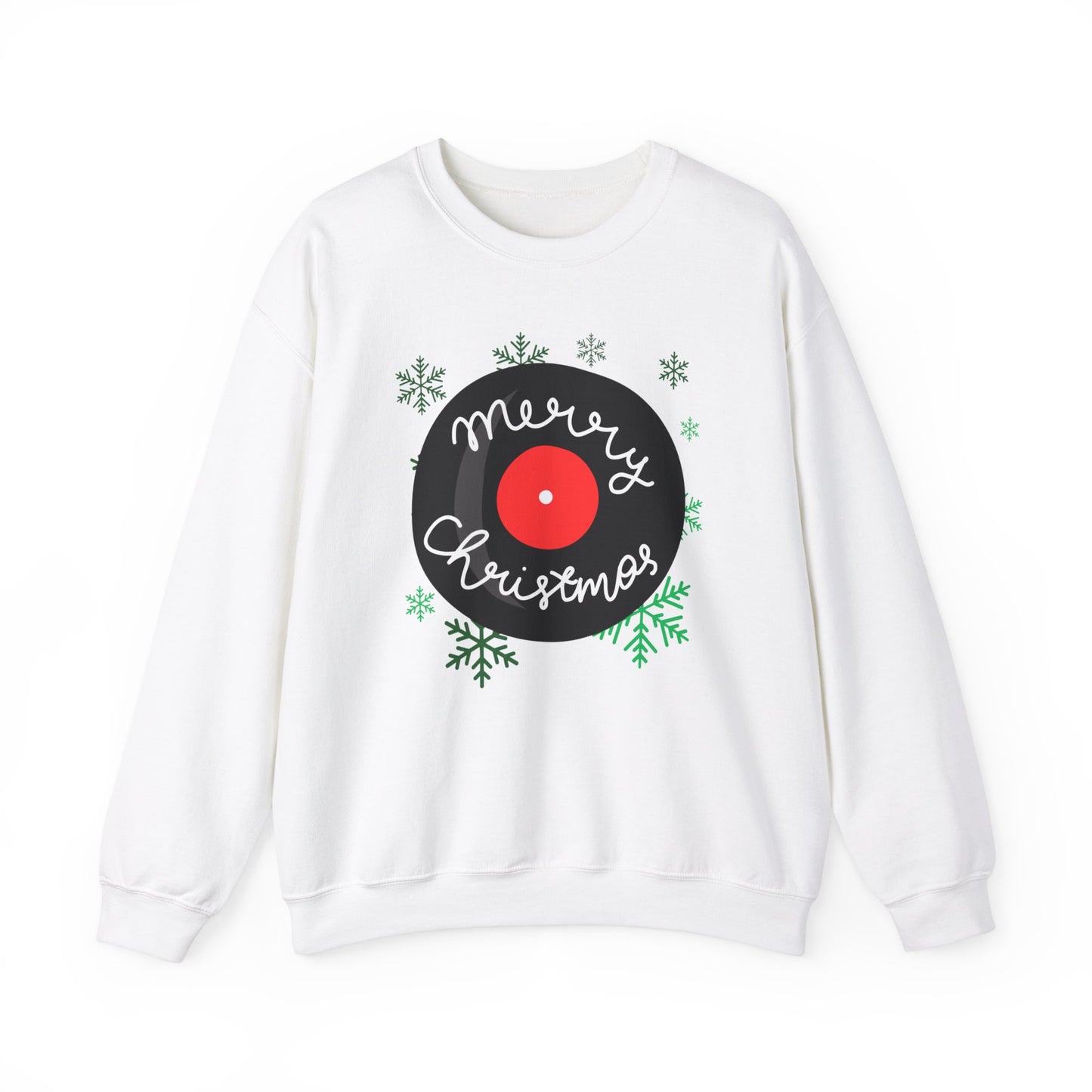 'Merry Christmas' Vinyl Record Sweatshirt