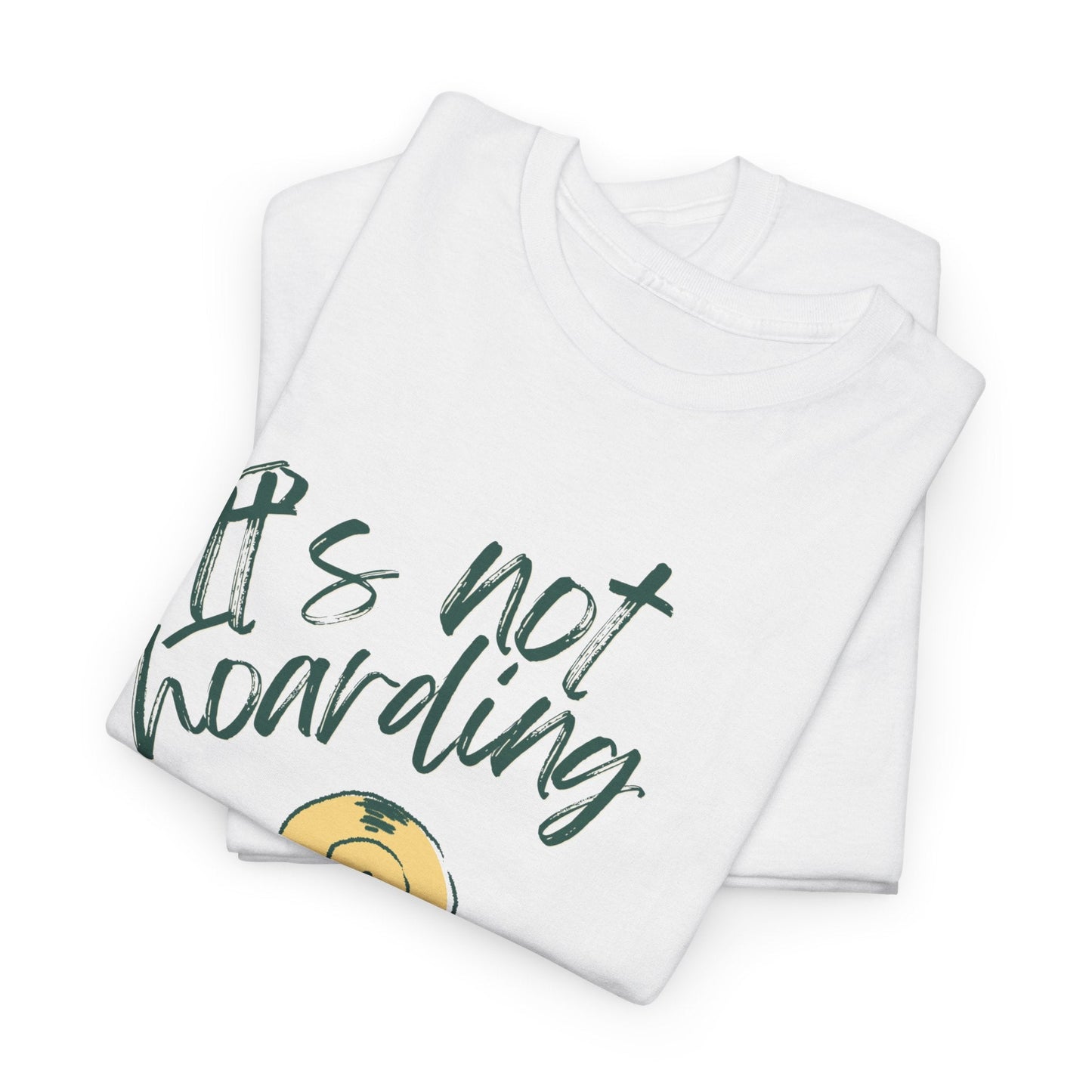 'It's Not Hoarding If It's Vinyl' Men's T-Shirt (White, Size XL)