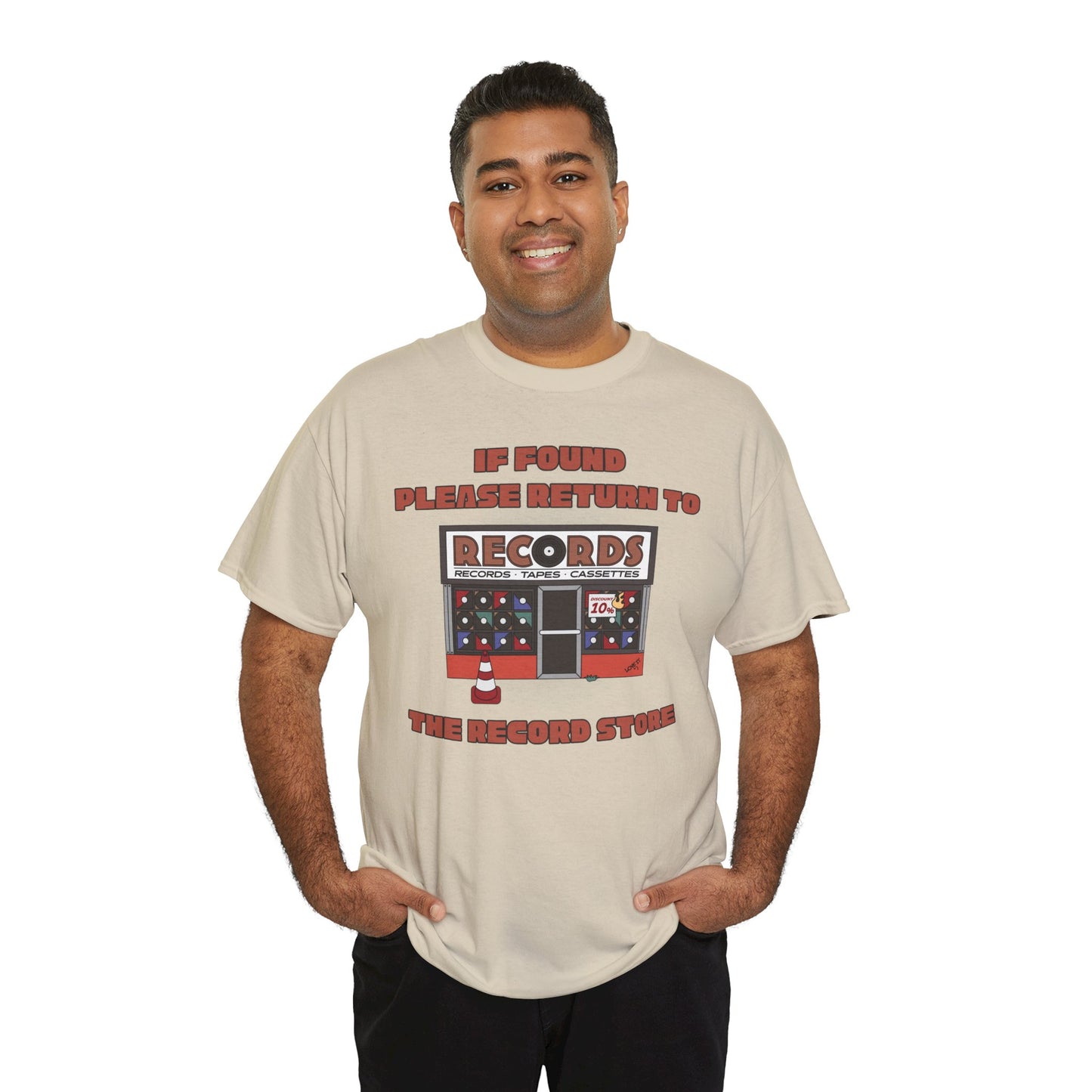 'If Found, Please Return to the Record Store' Men's T-Shirt