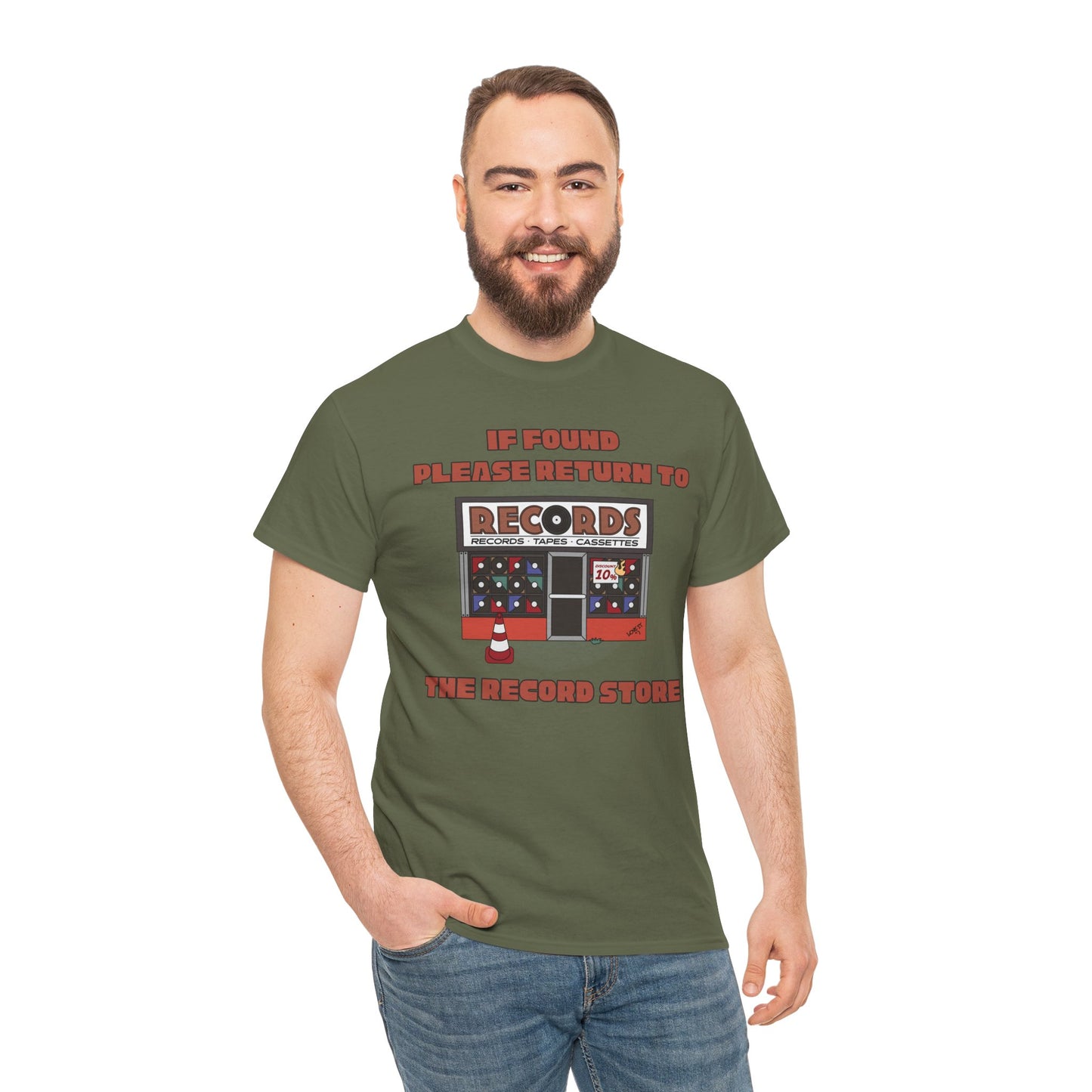 'If Found, Please Return to the Record Store' Men's T-Shirt