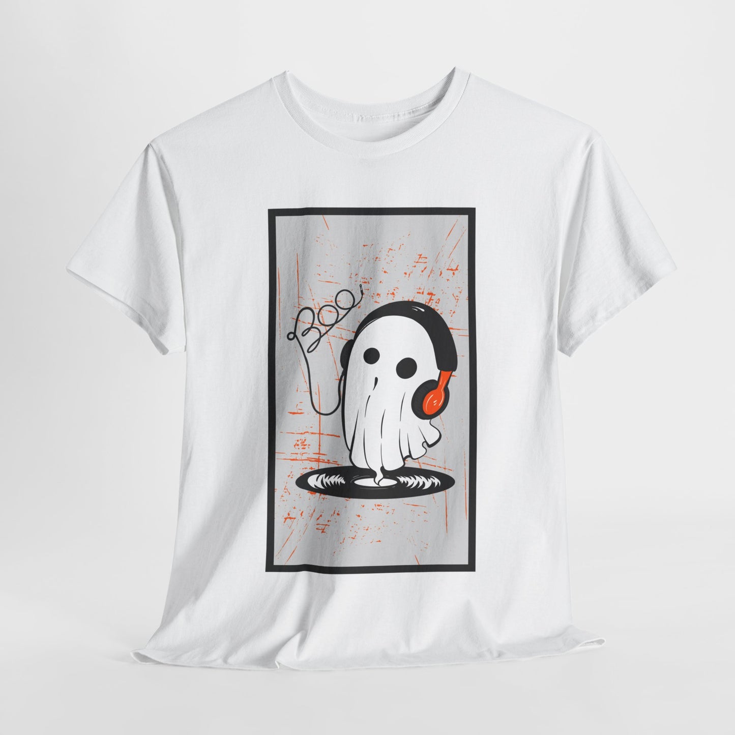 Halloween Ghost Men's Vinyl T-Shirt