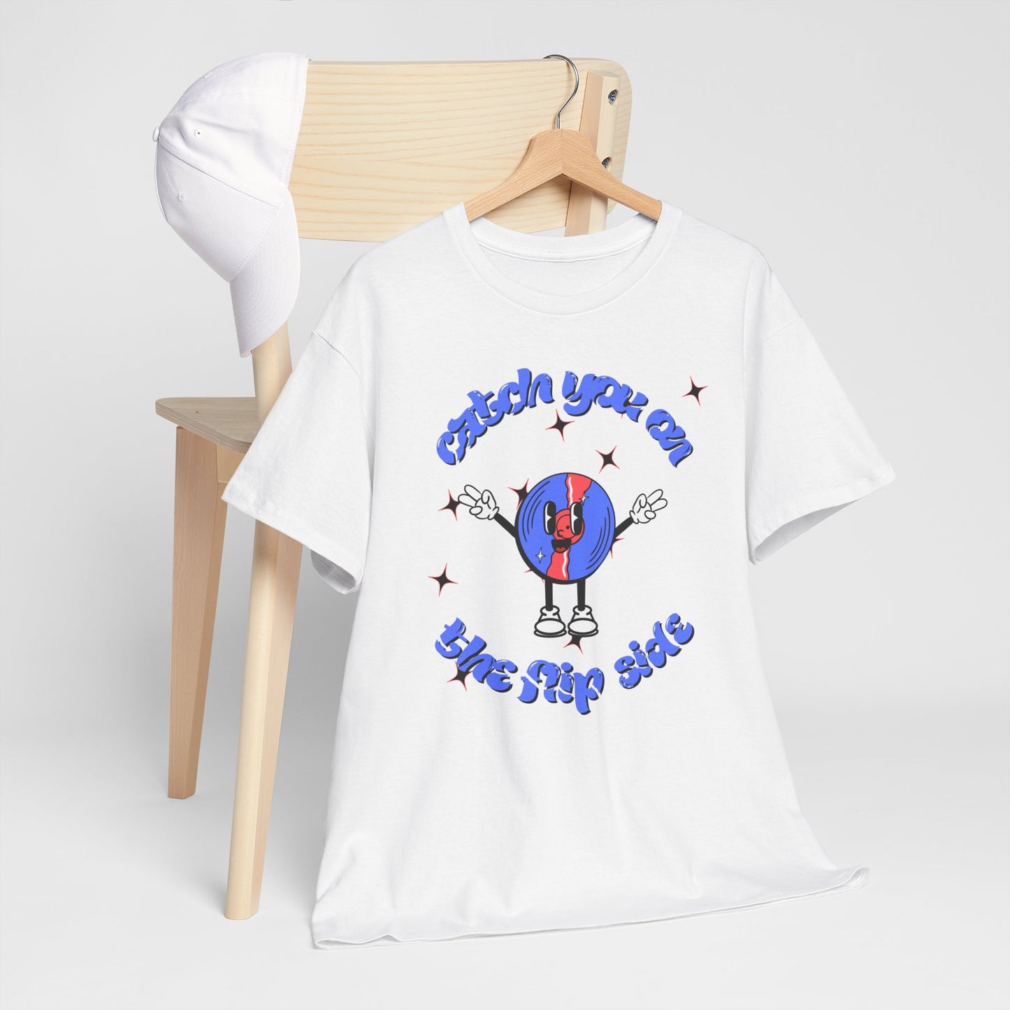 'Catch You On The Flip Side' Men's Vinyl T-Shirt