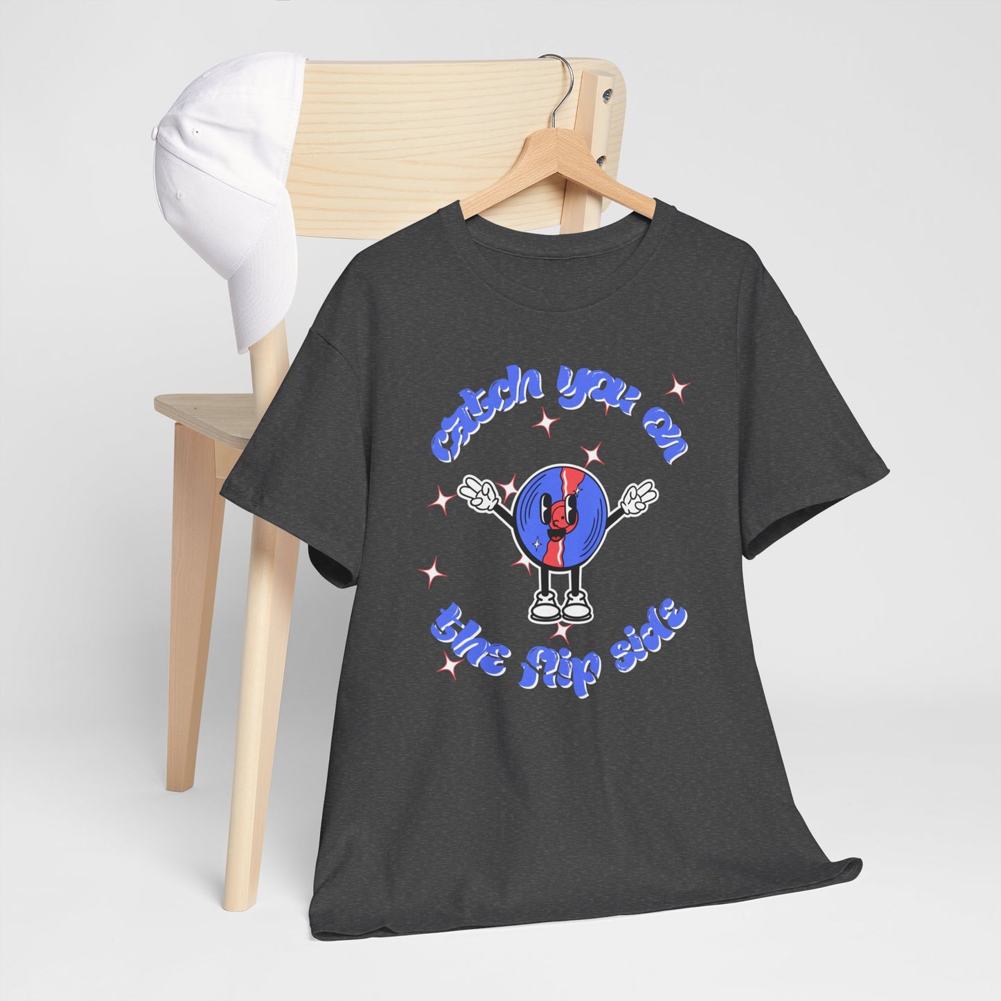 'Catch You On The Flip Side' Men's Vinyl T-Shirt