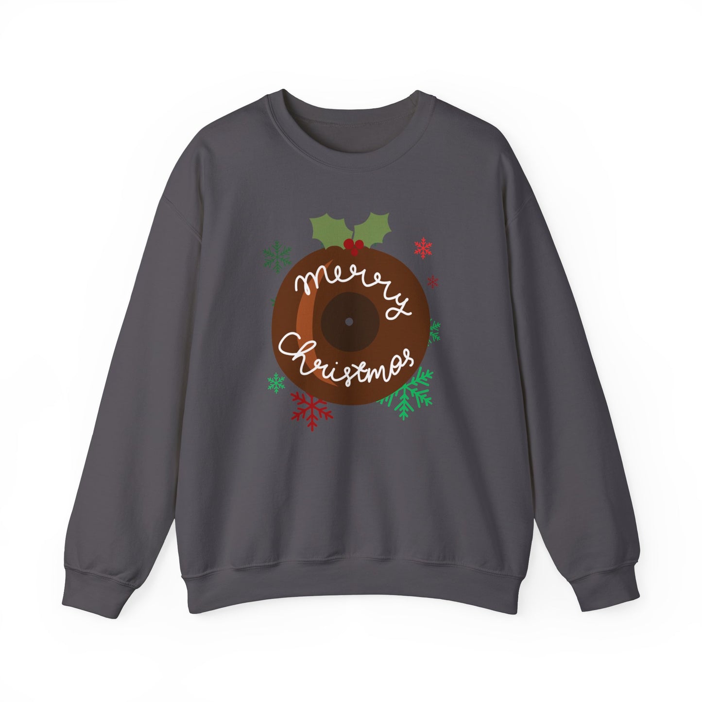 Christmas Pudding Vinyl Record Sweatshirt