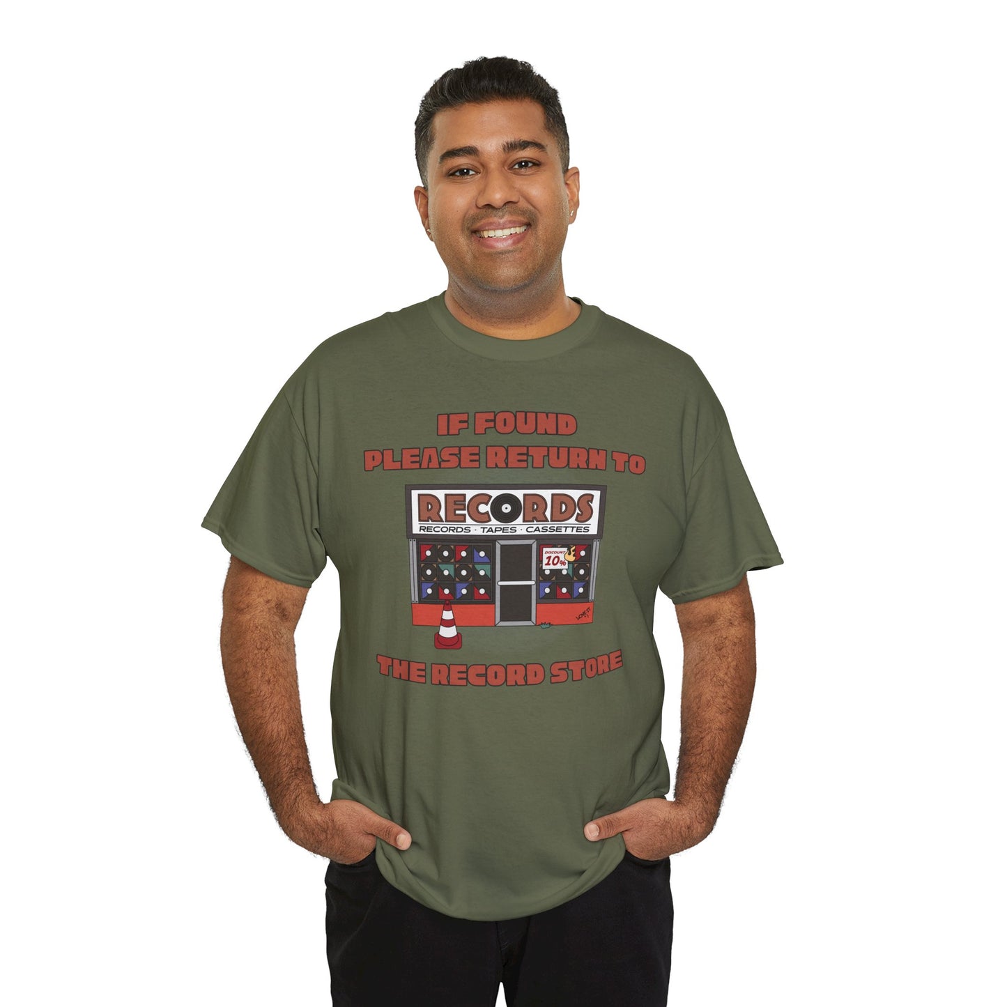 'If Found, Please Return to the Record Store' Men's T-Shirt