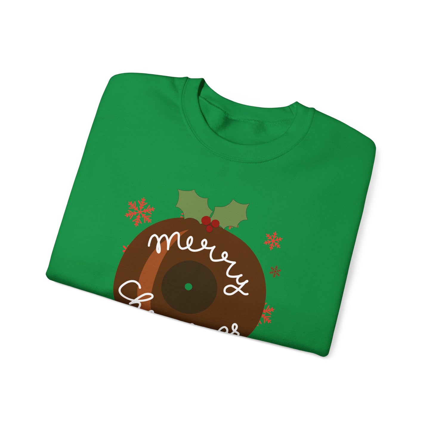 Christmas Pudding Vinyl Record Sweatshirt