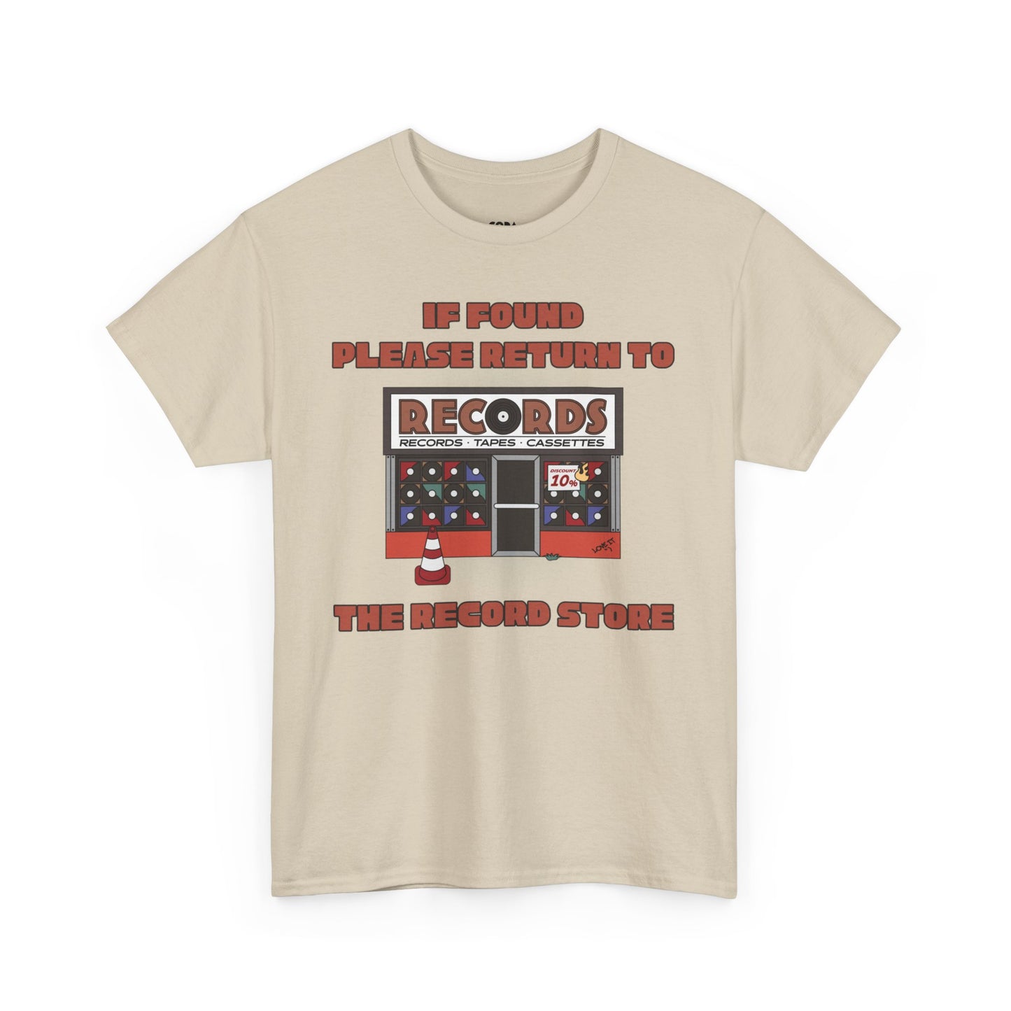 'If Found, Please Return to the Record Store' Men's T-Shirt