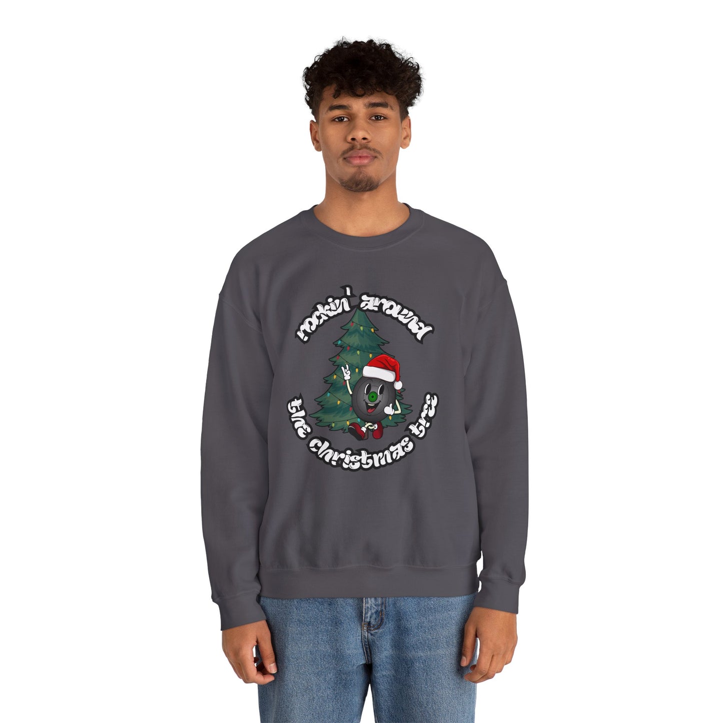 "Rockin' Around The Christmas Tree" Vinyl Record Sweatshirt