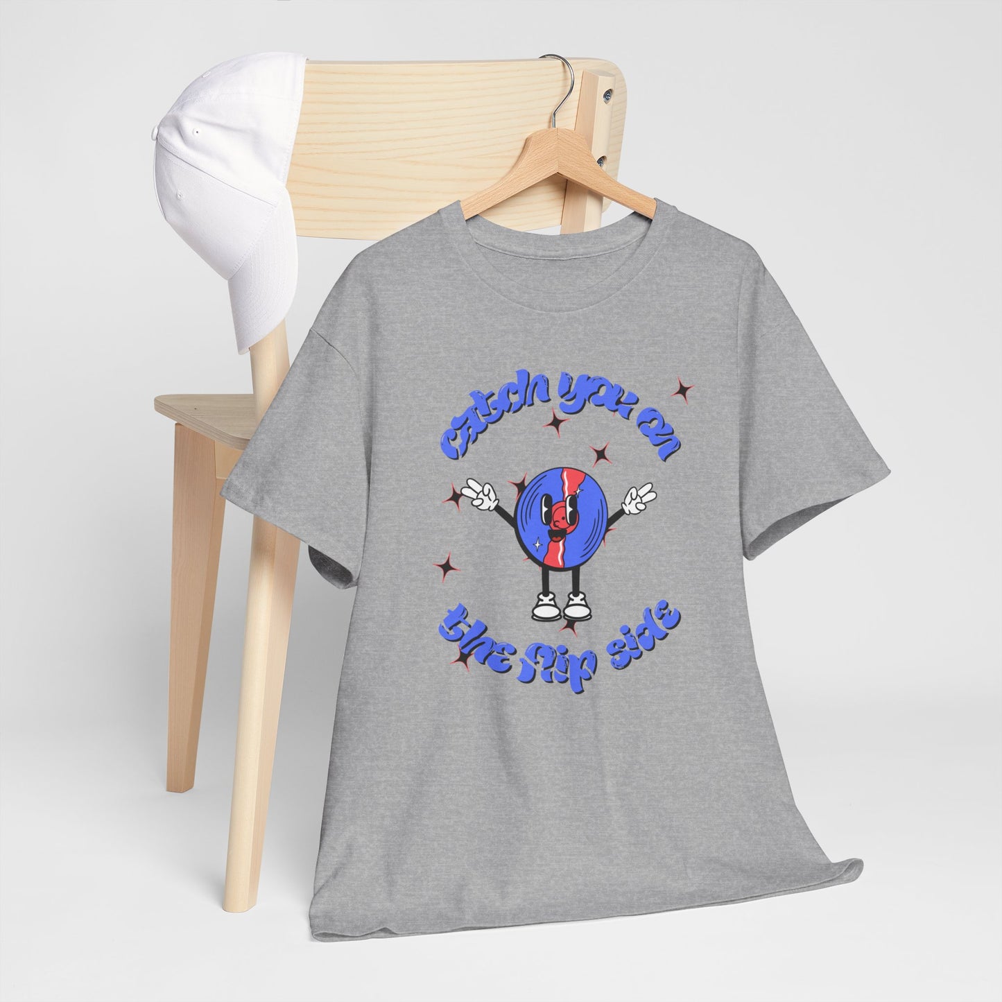 'Catch You On The Flip Side' Men's Vinyl T-Shirt