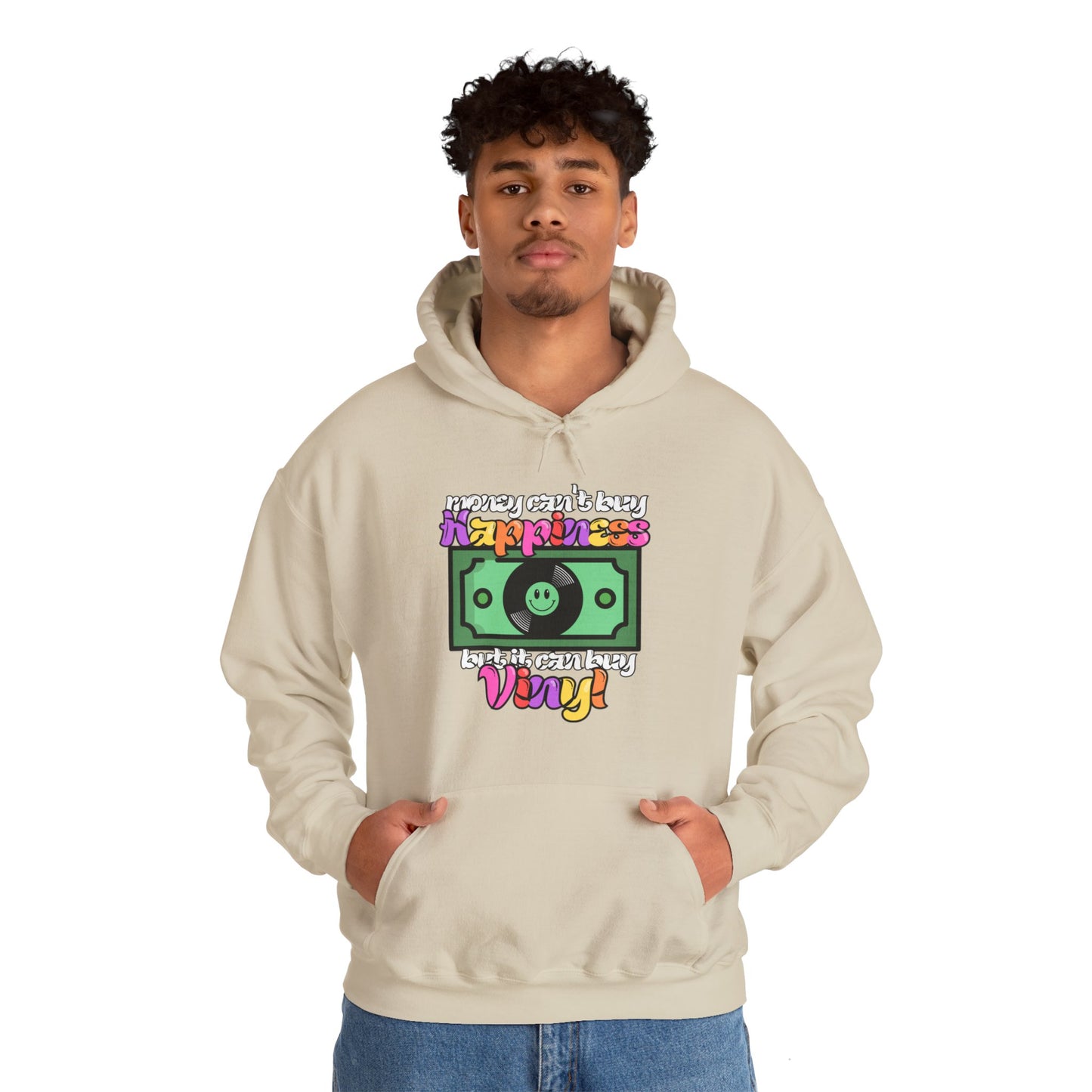 'Money Can't Buy Happiness, But It Can Buy Vinyl' Men's Hoodie