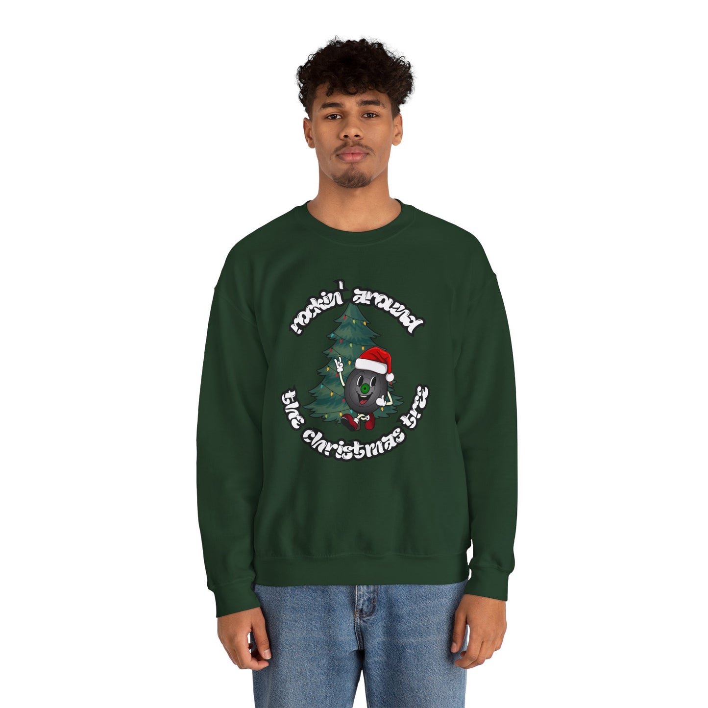 "Rockin' Around The Christmas Tree" Vinyl Record Sweatshirt