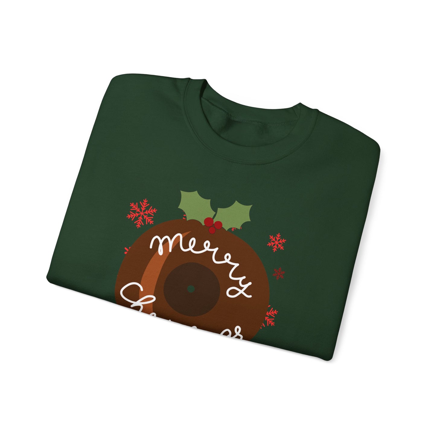 Christmas Pudding Vinyl Record Sweatshirt