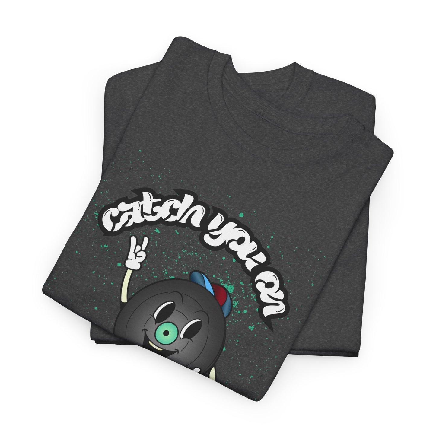 'Catch You On The Flip Side' Men's Vinyl T-Shirt