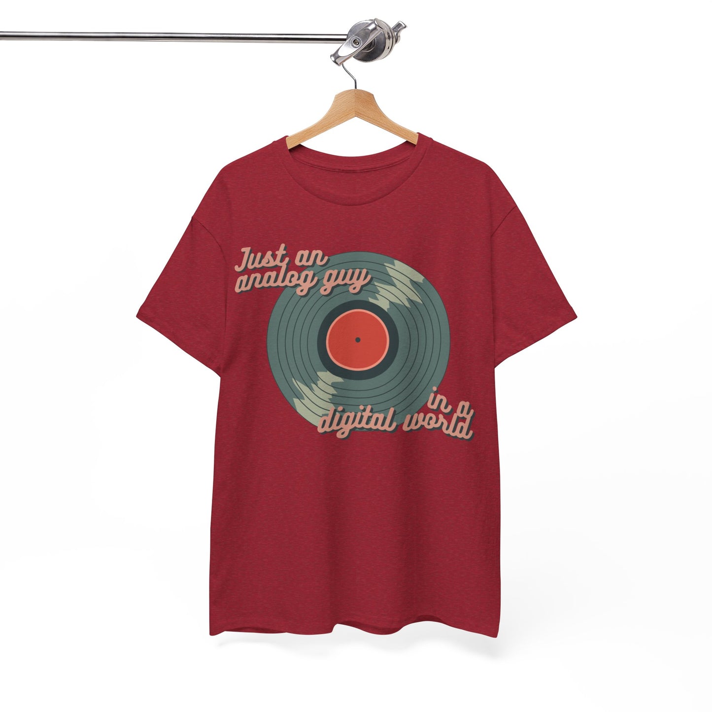 'Just an Analog Guy, In a Digital World' Men's T-Shirt