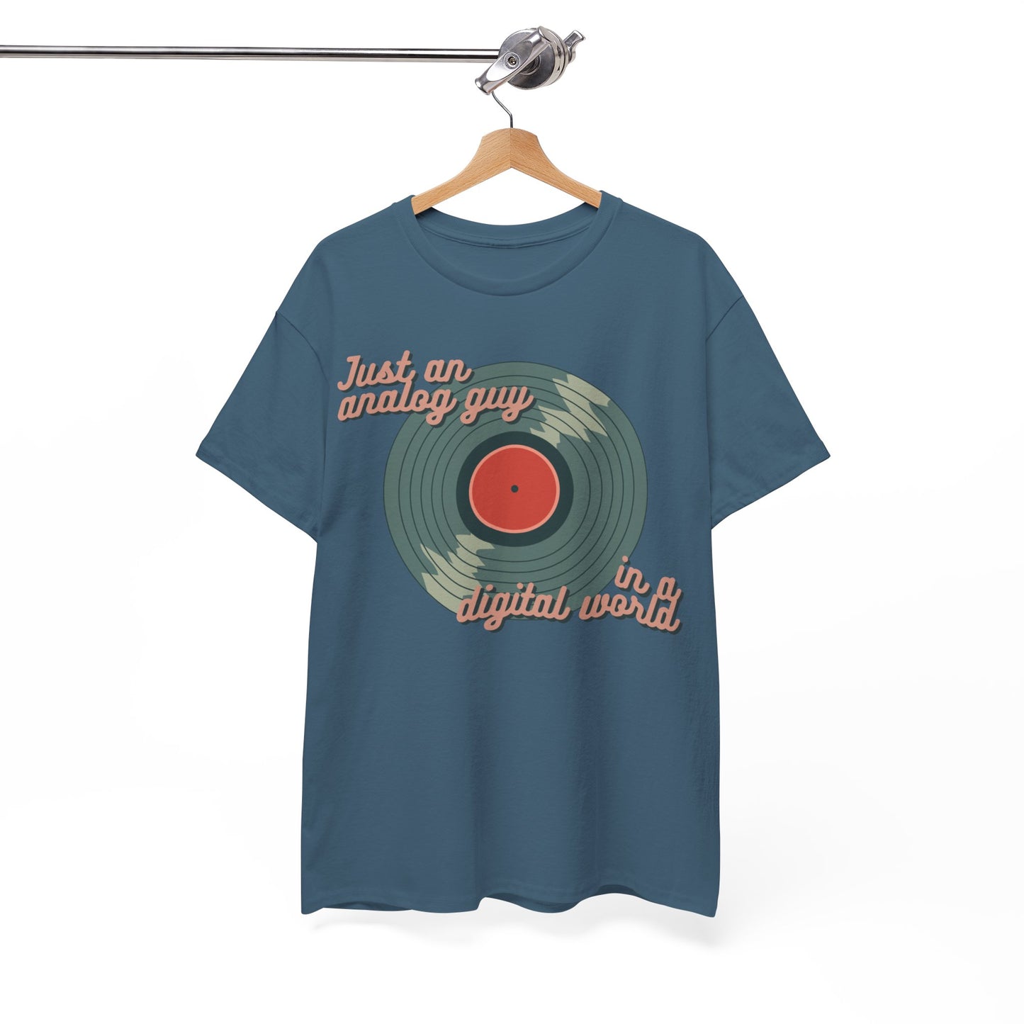 'Just an Analog Guy, In a Digital World' Men's T-Shirt