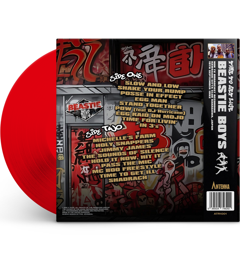 Beastie Boys – Time to Get Live: Live in Japan, 1992 (Limited Edition 12-Inch Album on Red Vinyl)