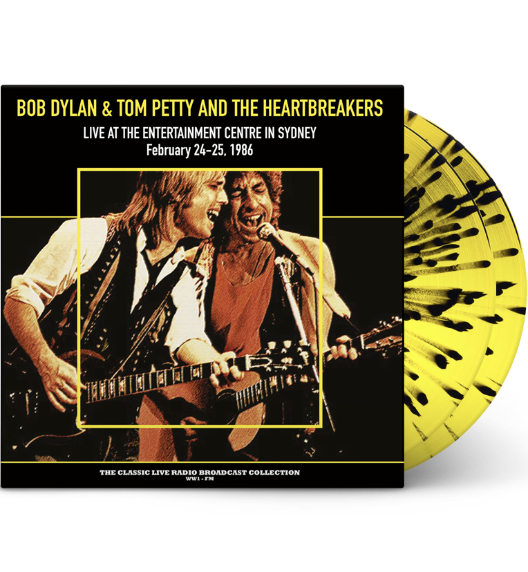 Bob Dylan & Tom Petty and the Heartbreakers – Live in Sydney 1986 (Limited Edition Double-LP on 180g Yellow/Black Splatter Vinyl)