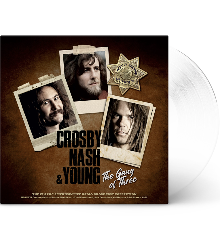 Crosby, Nash & Young – The Gang of Three: Winterland, 1972 (12-Inch Album on 180g Natural Clear Vinyl)