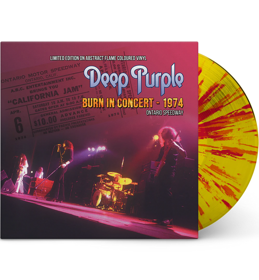 Deep Purple – Burn in Concert 1974: Ontario Speedway (Limited Edition 12-Inch Album on Flame Vinyl)