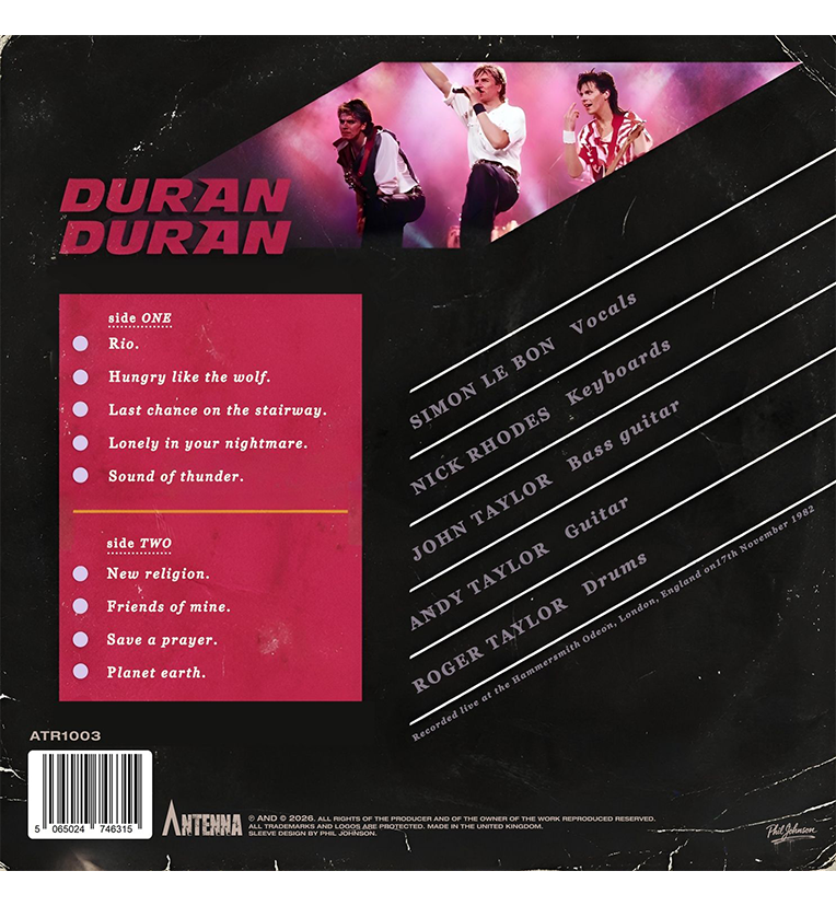 Duran Duran – Live Religion: Hammersmith Odeon, 1982 (Limited Edition 12-Inch Album on Ruby Red Vinyl)