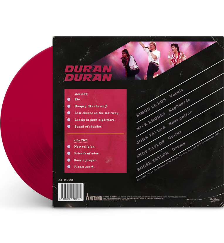 Duran Duran – Live Religion: Hammersmith Odeon, 1982 (Limited Edition 12-Inch Album on Ruby Red Vinyl)