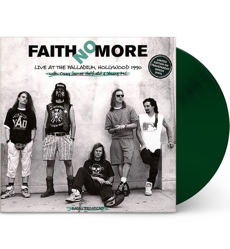Faith No More – Live at the Hollywood Palladium, 1990 (Limited Edition 12-Inch Album on Transparent Green Vinyl)